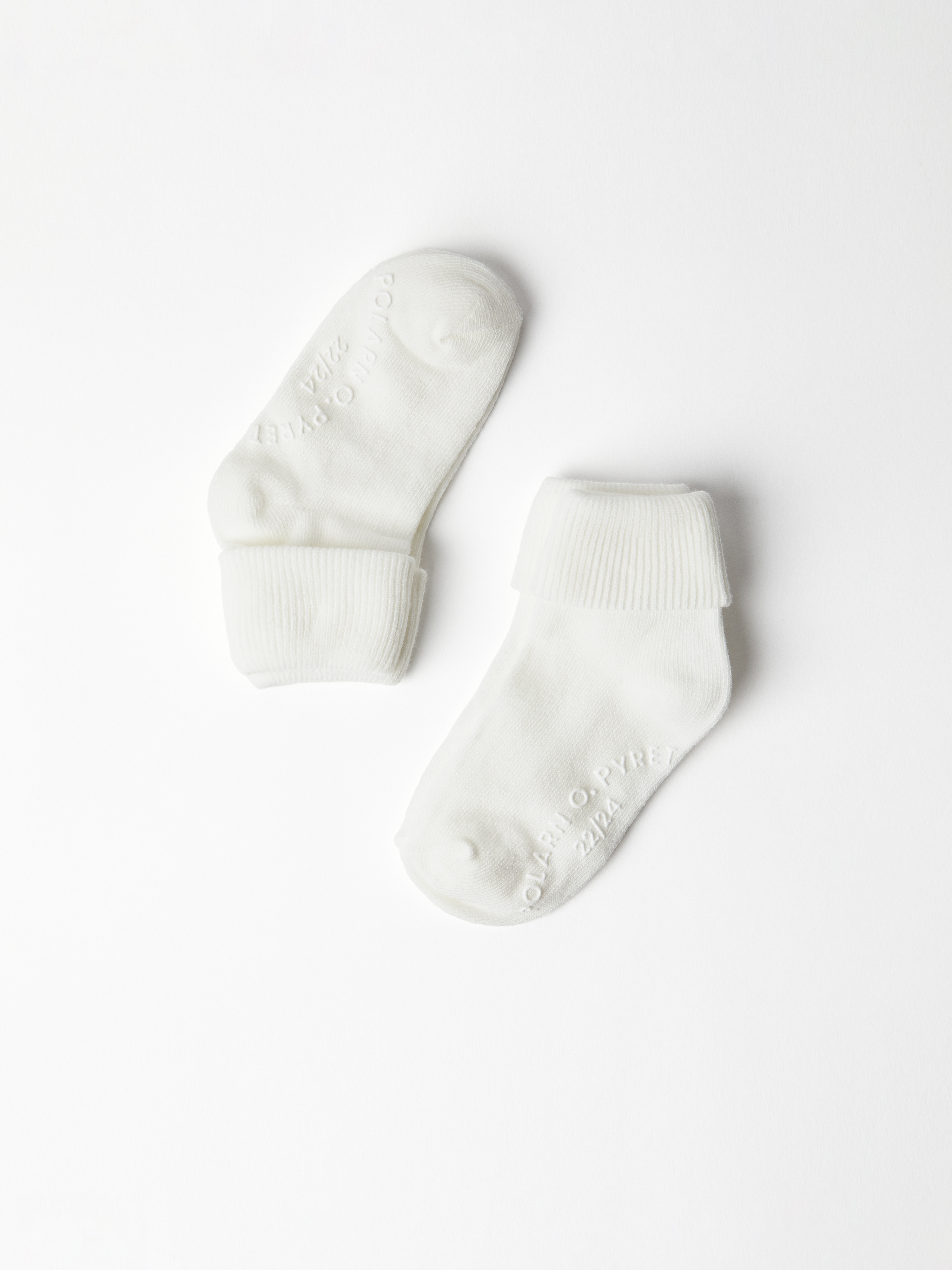 Polarn O. Pyret 2-Pack Strumpor Halkskydd vit