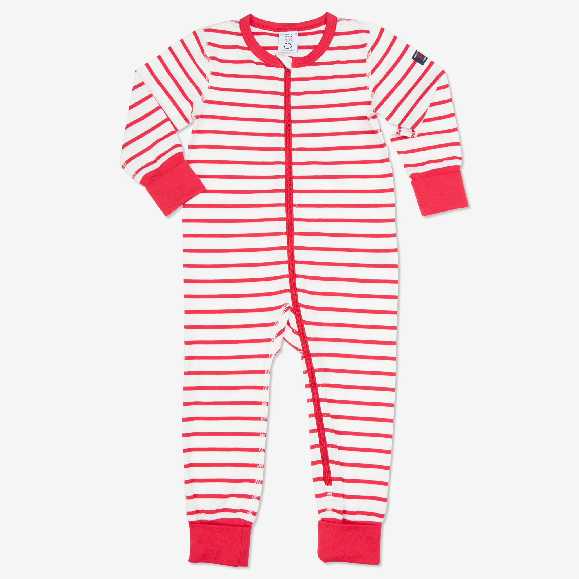 Polarn O. Pyret Pyjamasoverall Randig Baby/Barn