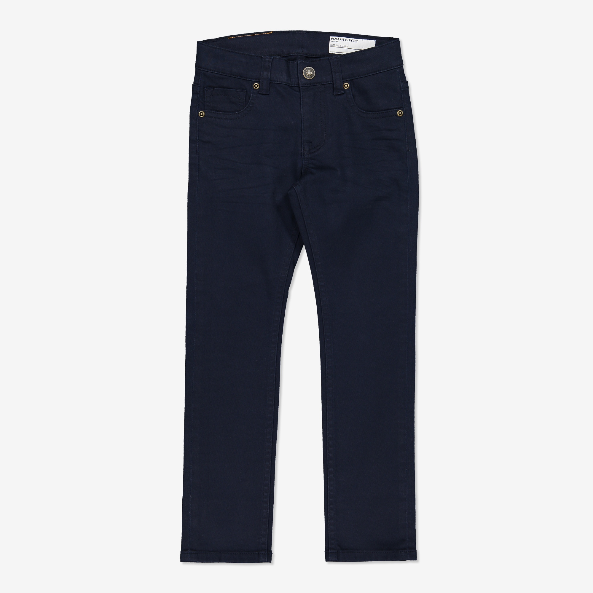 Läs mer om Twillbyxor slim mörk marinblå