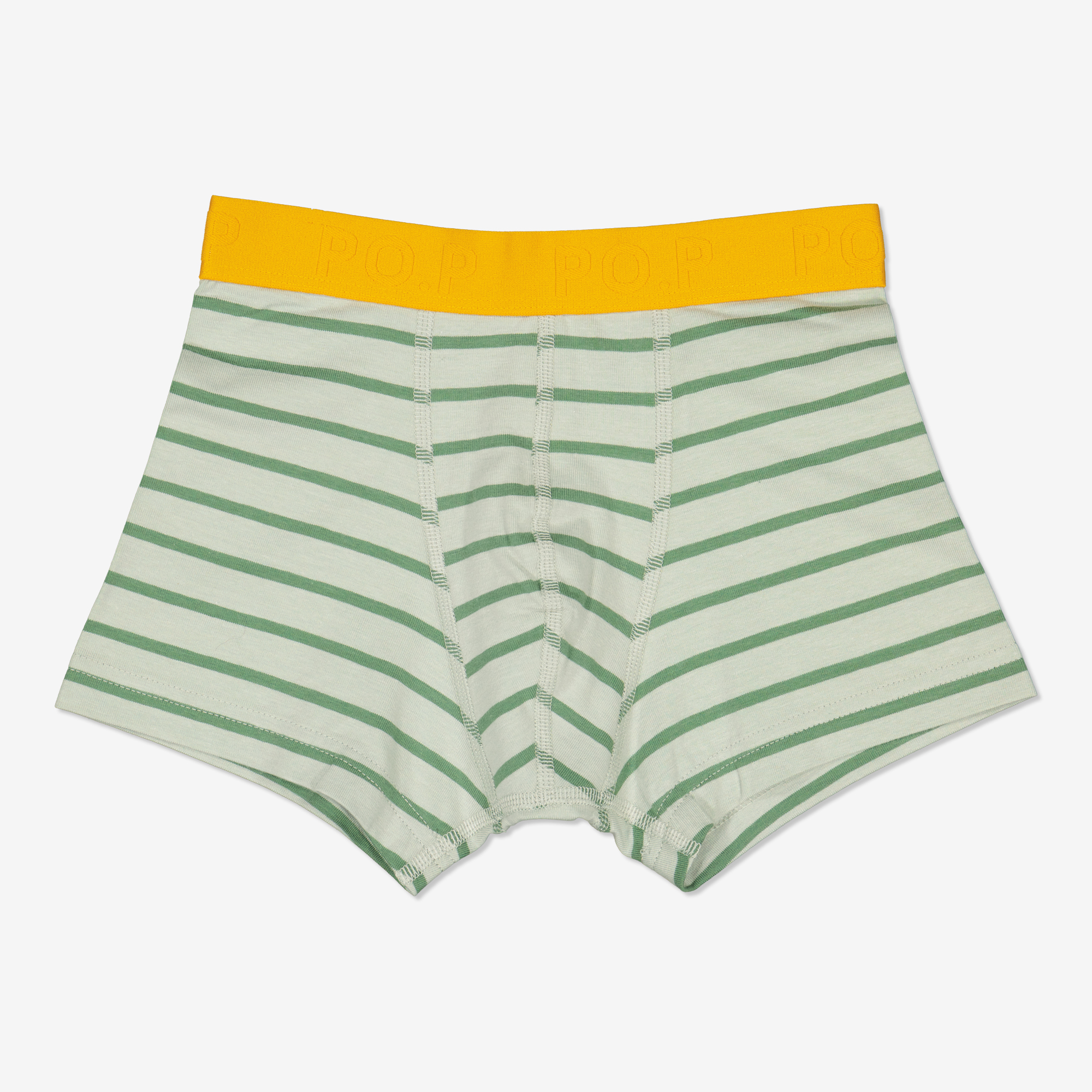 Randiga boxershorts ljusgrön