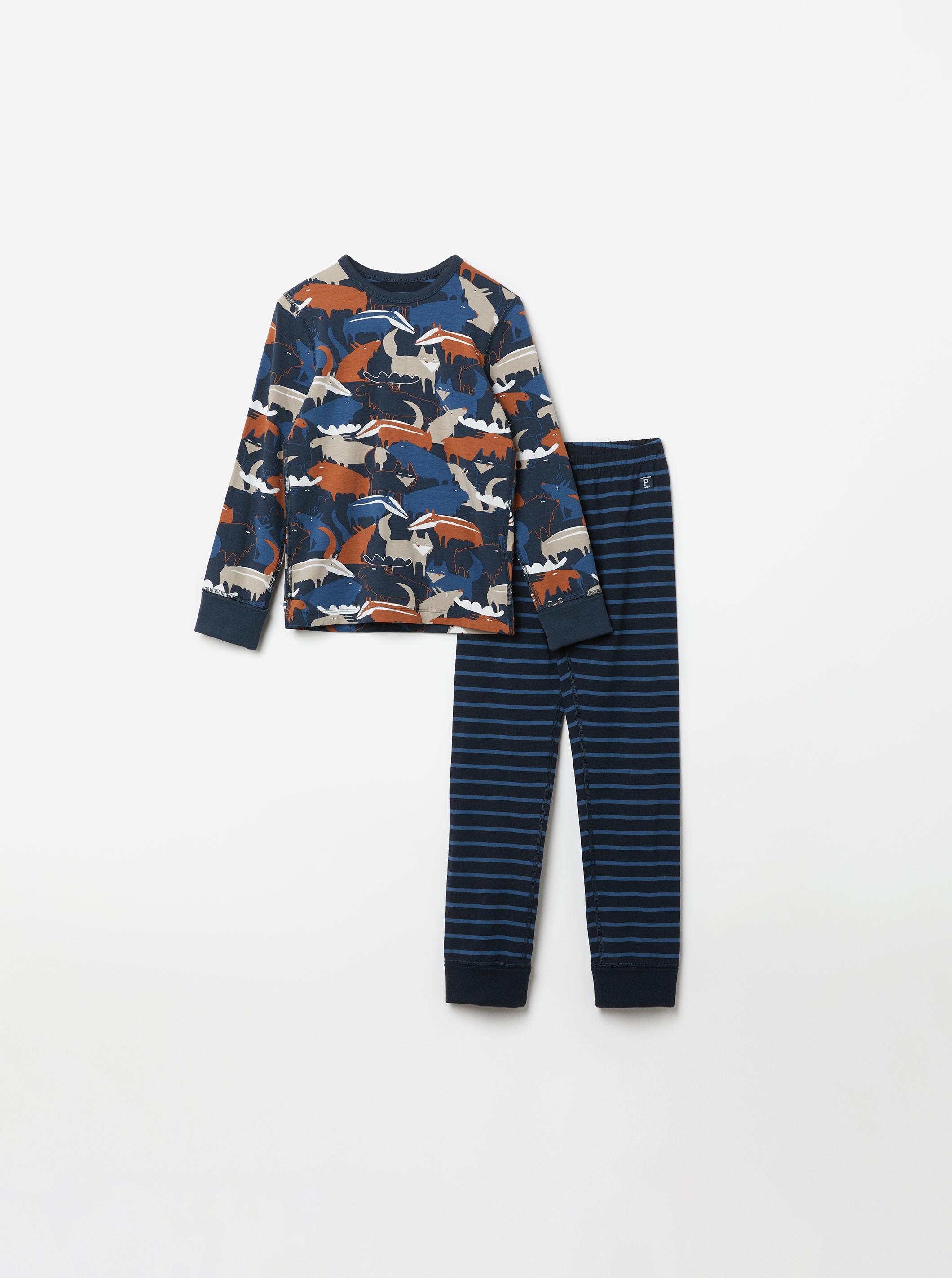 Polarn O. Pyret Tvådelad pyjamas mörk marinblå