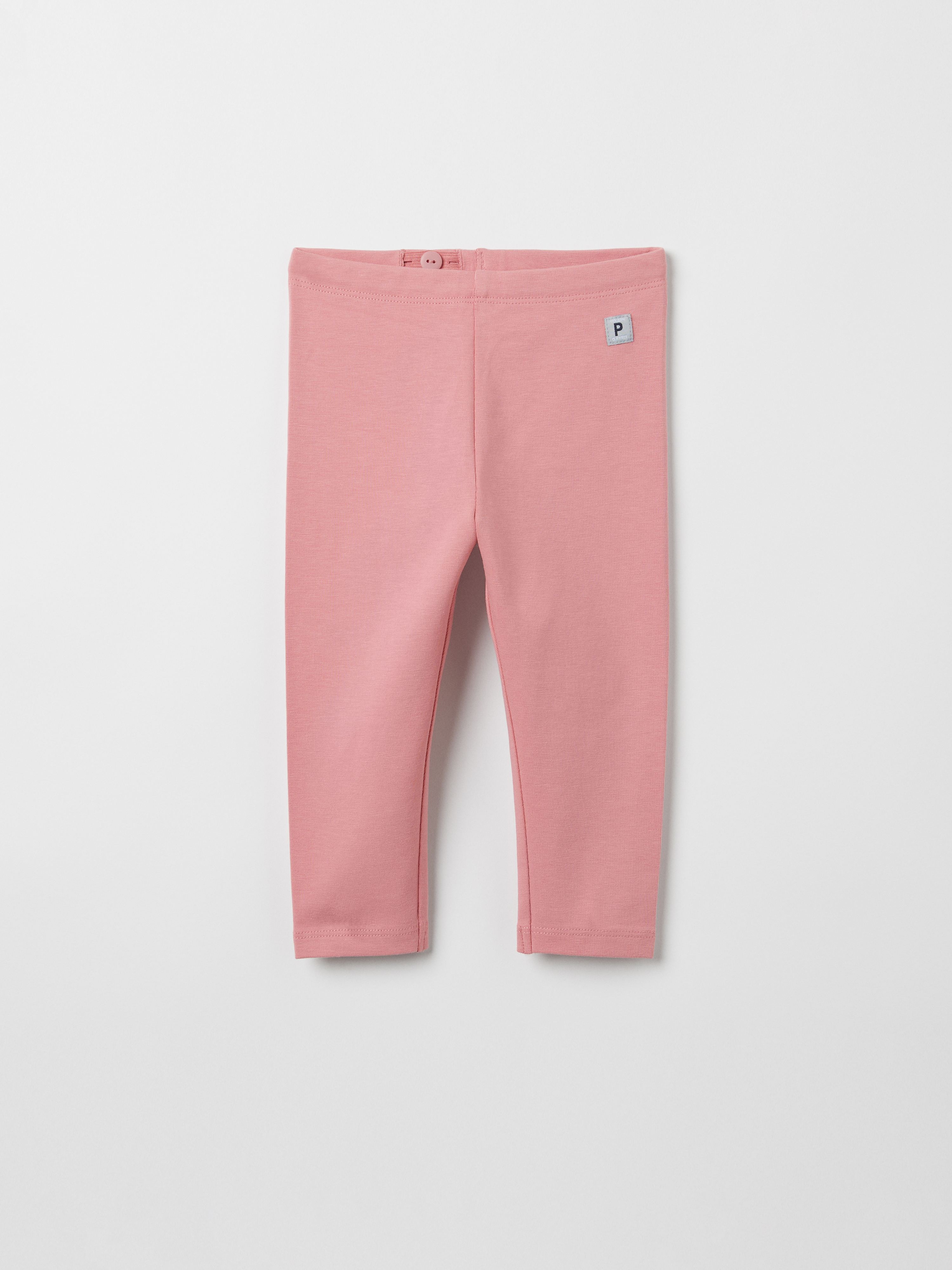 Polarn O. Pyret Enfärgade leggings baby rosa