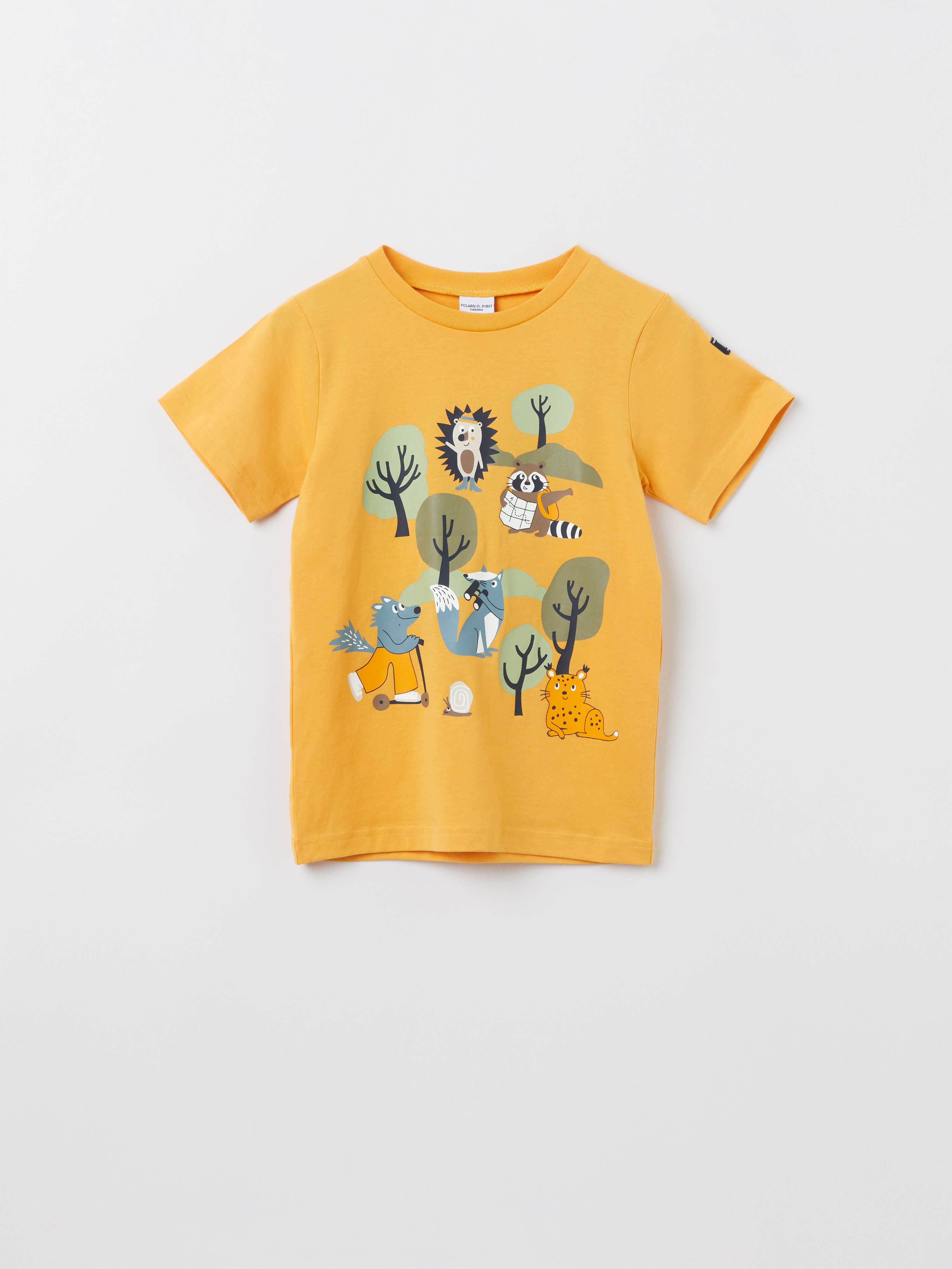 Polarn O. Pyret T-shirt med tryck gul