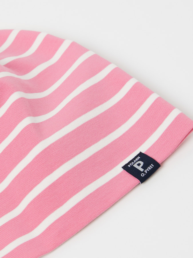 Trikå mössa randig