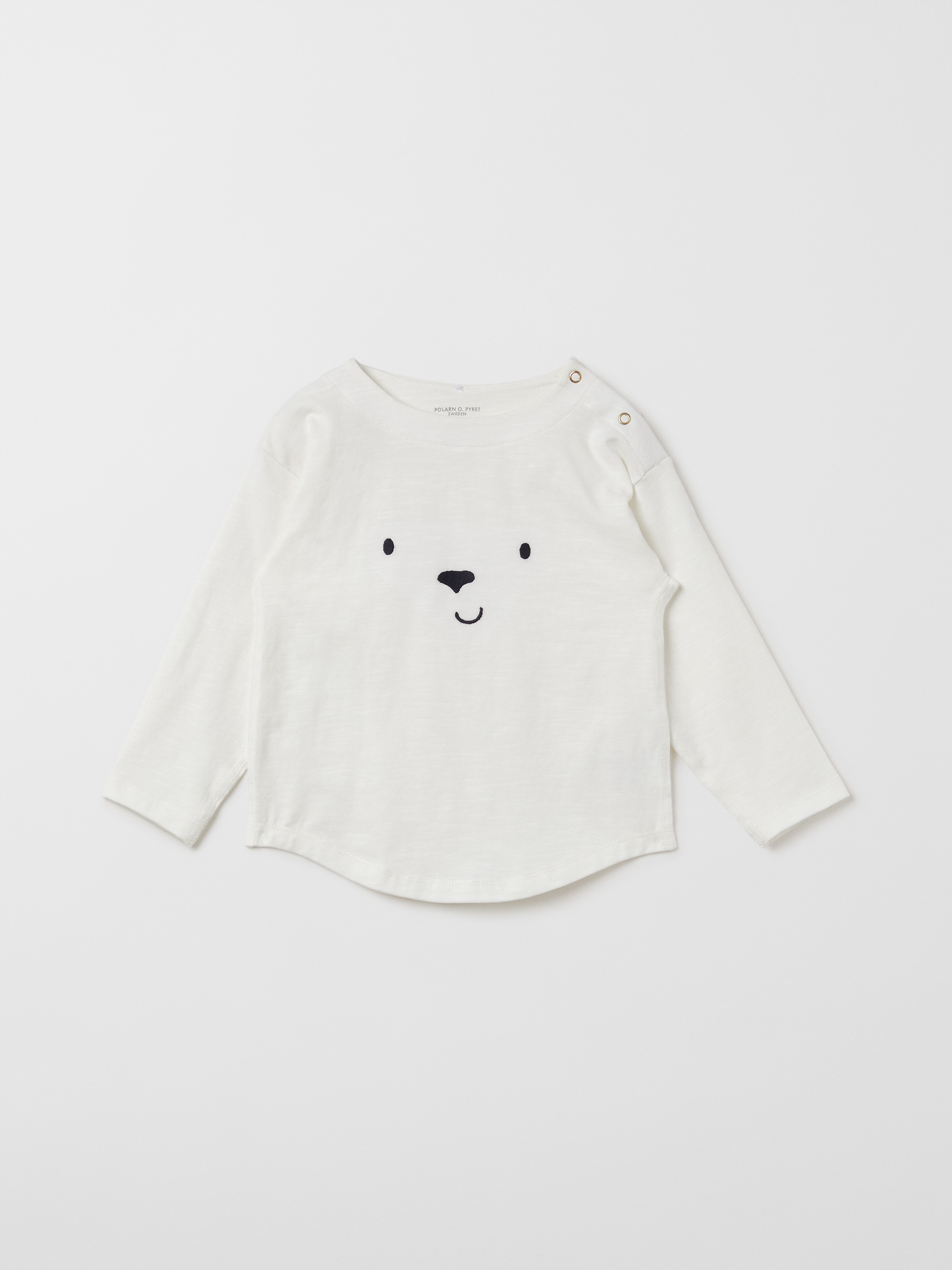 Långärmad t-shirt med brodyr