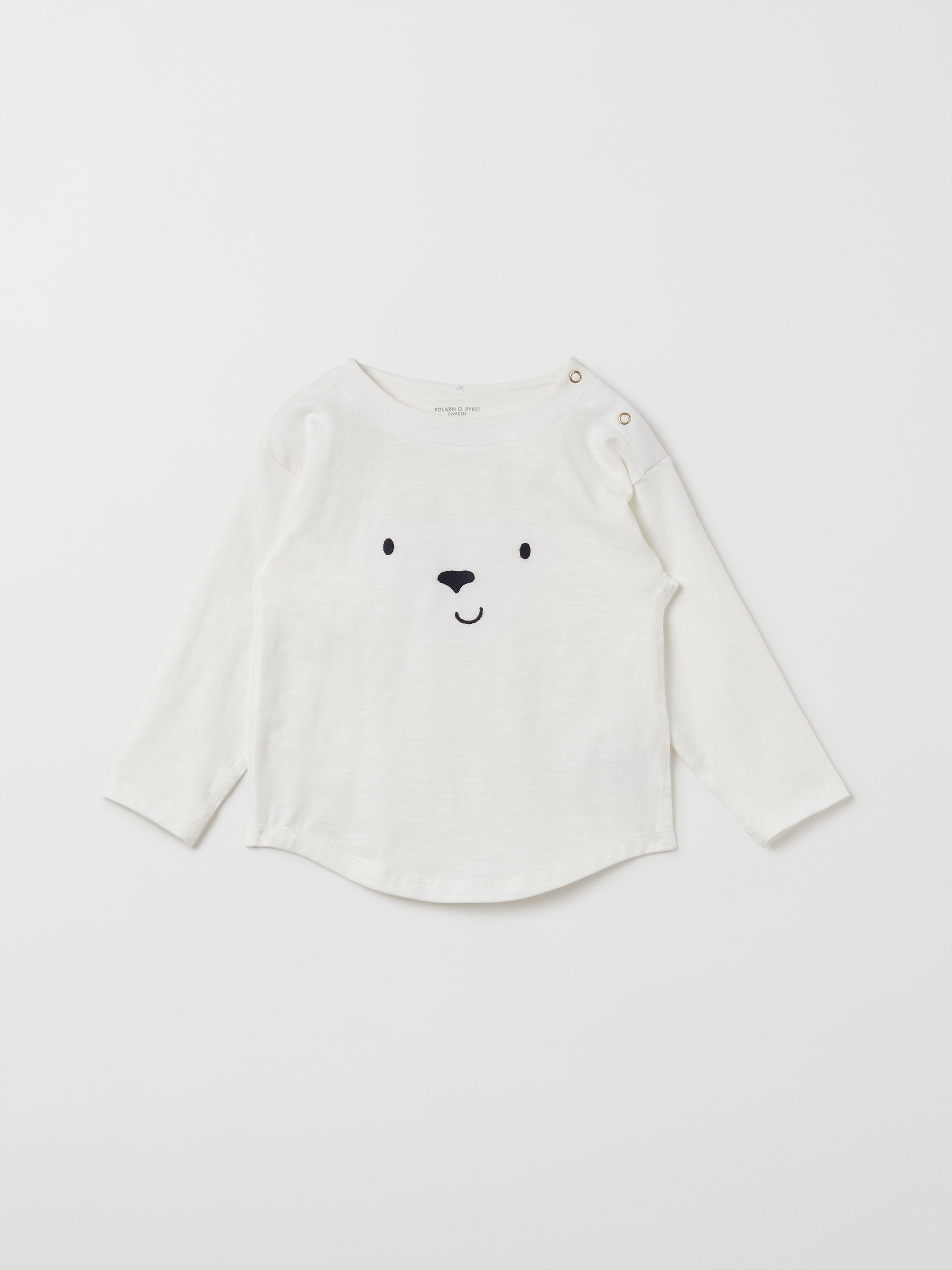 Polarn O. Pyret Långärmad t-shirt med brodyr