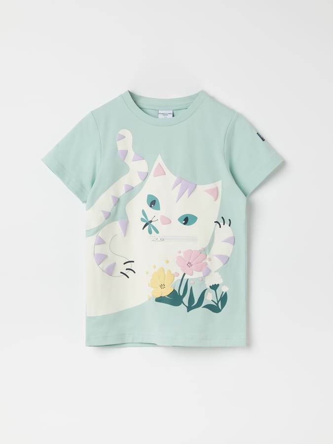 T-shirt katt