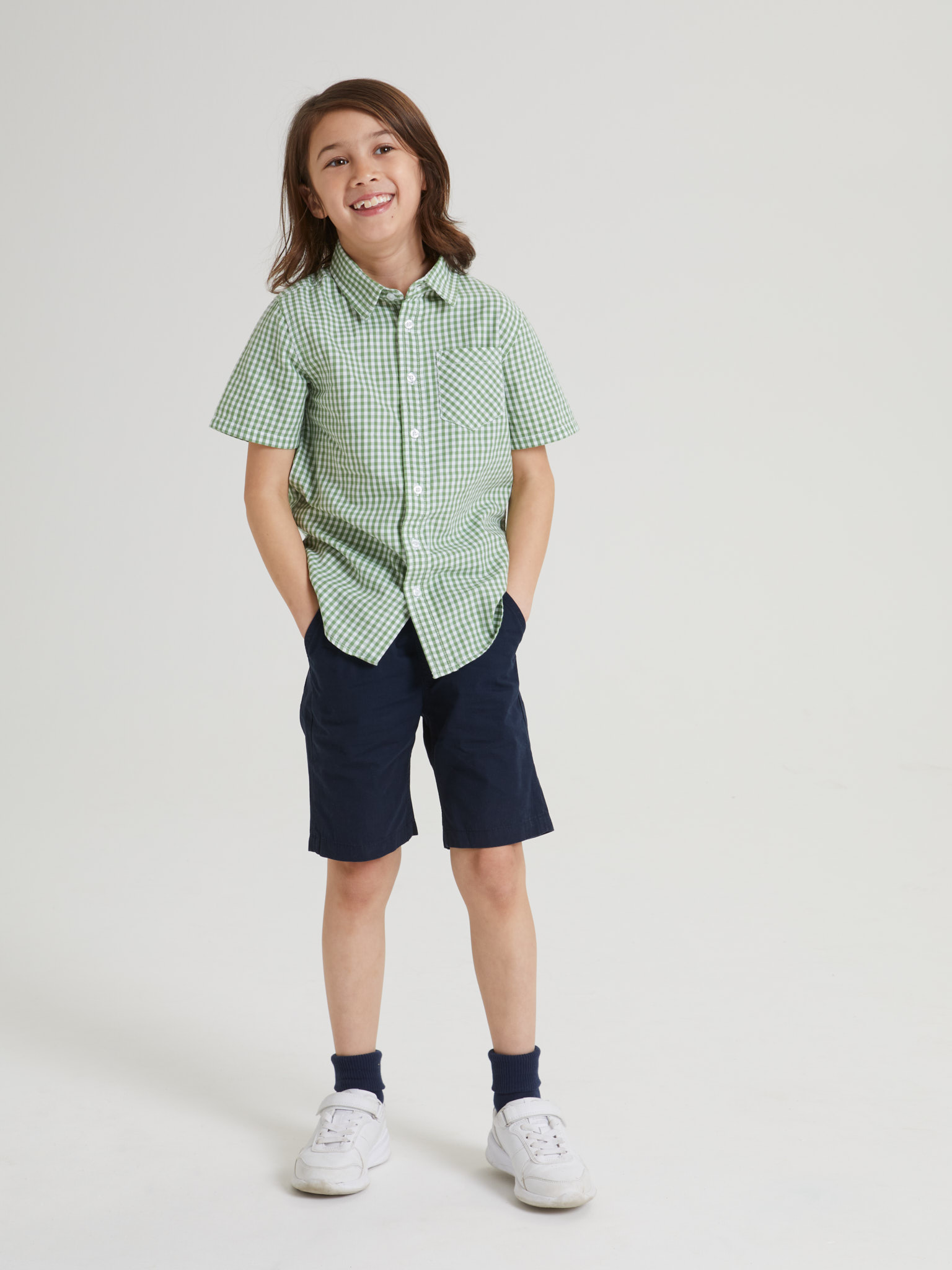 Shorts vävda