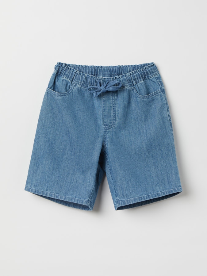 Jeansshorts enfärgade