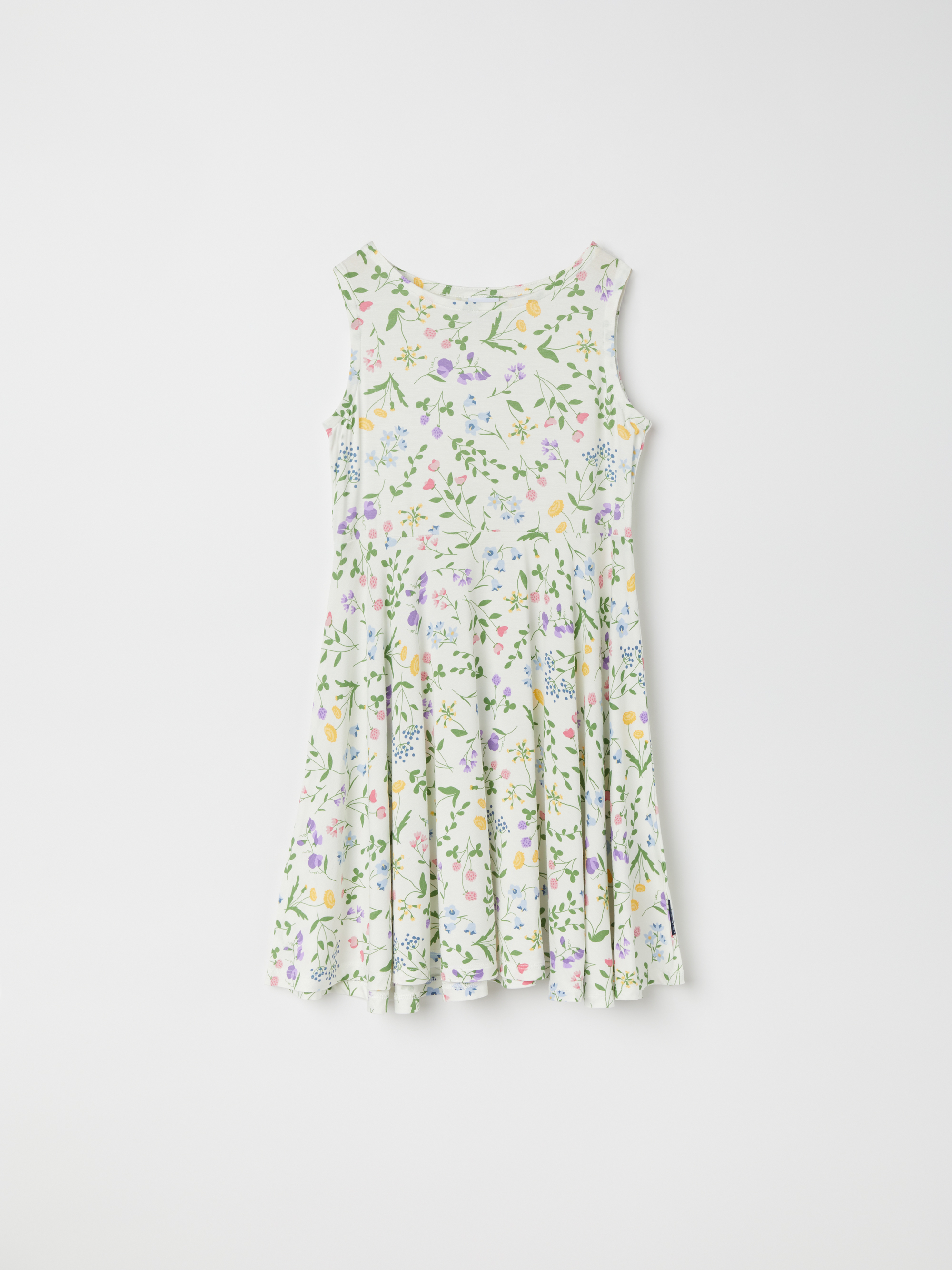Ärmlös snurrklänning blomster 16785