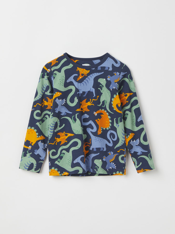 Långärmad t-shirt dinosaurier