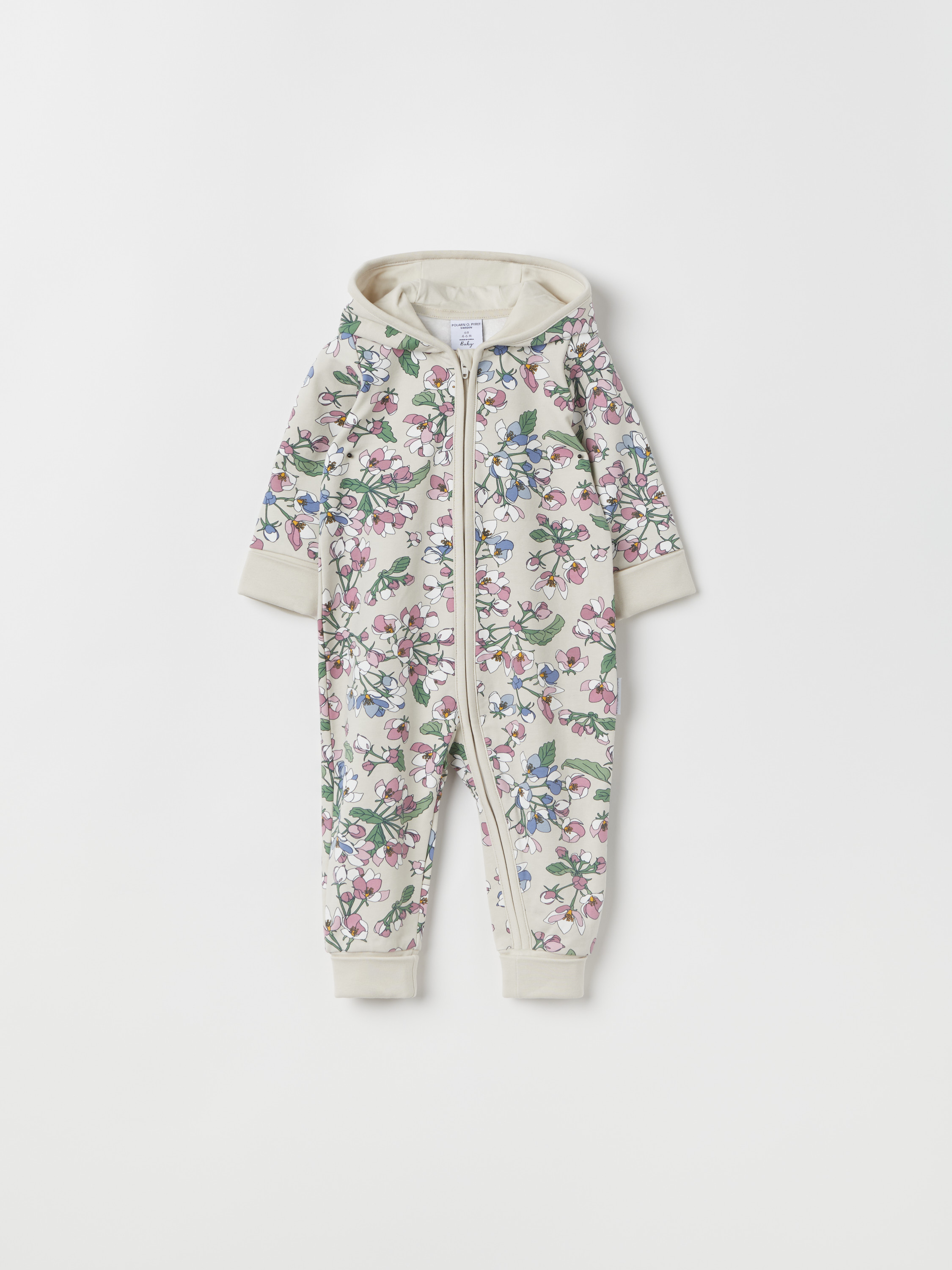 Overall med nedvikbara muddar blommig