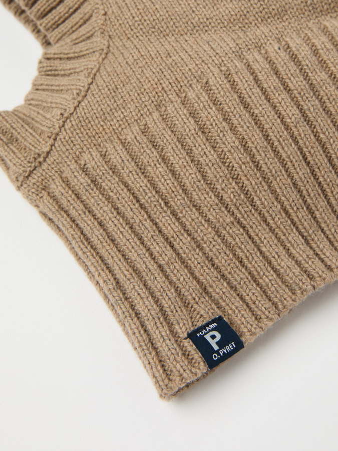 Stickad balaklava ullmix Stickad balaklava ullmix