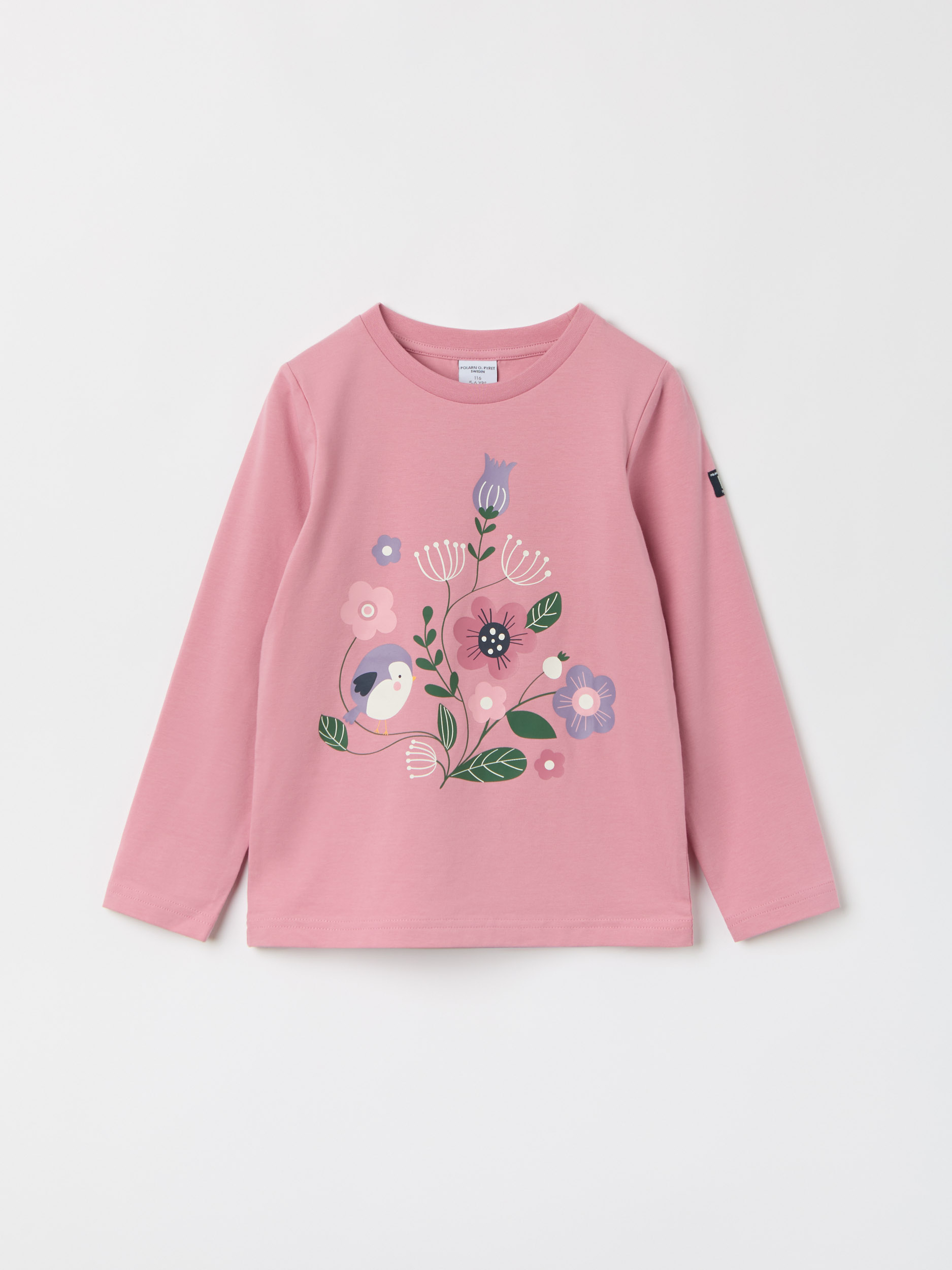 Långärmad t-shirt printad 17936