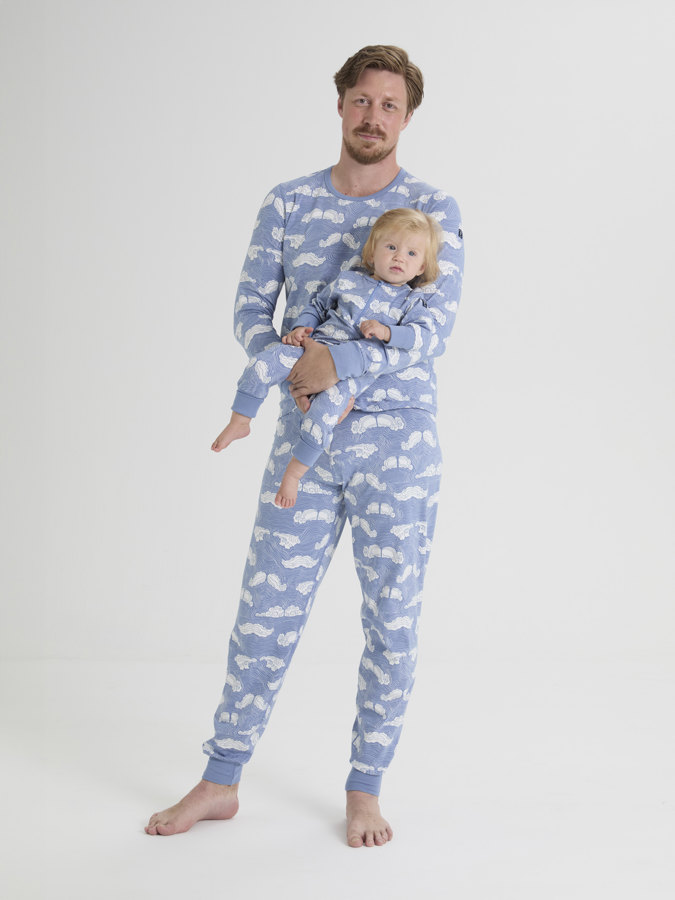 Pyjamasoverall mustacher