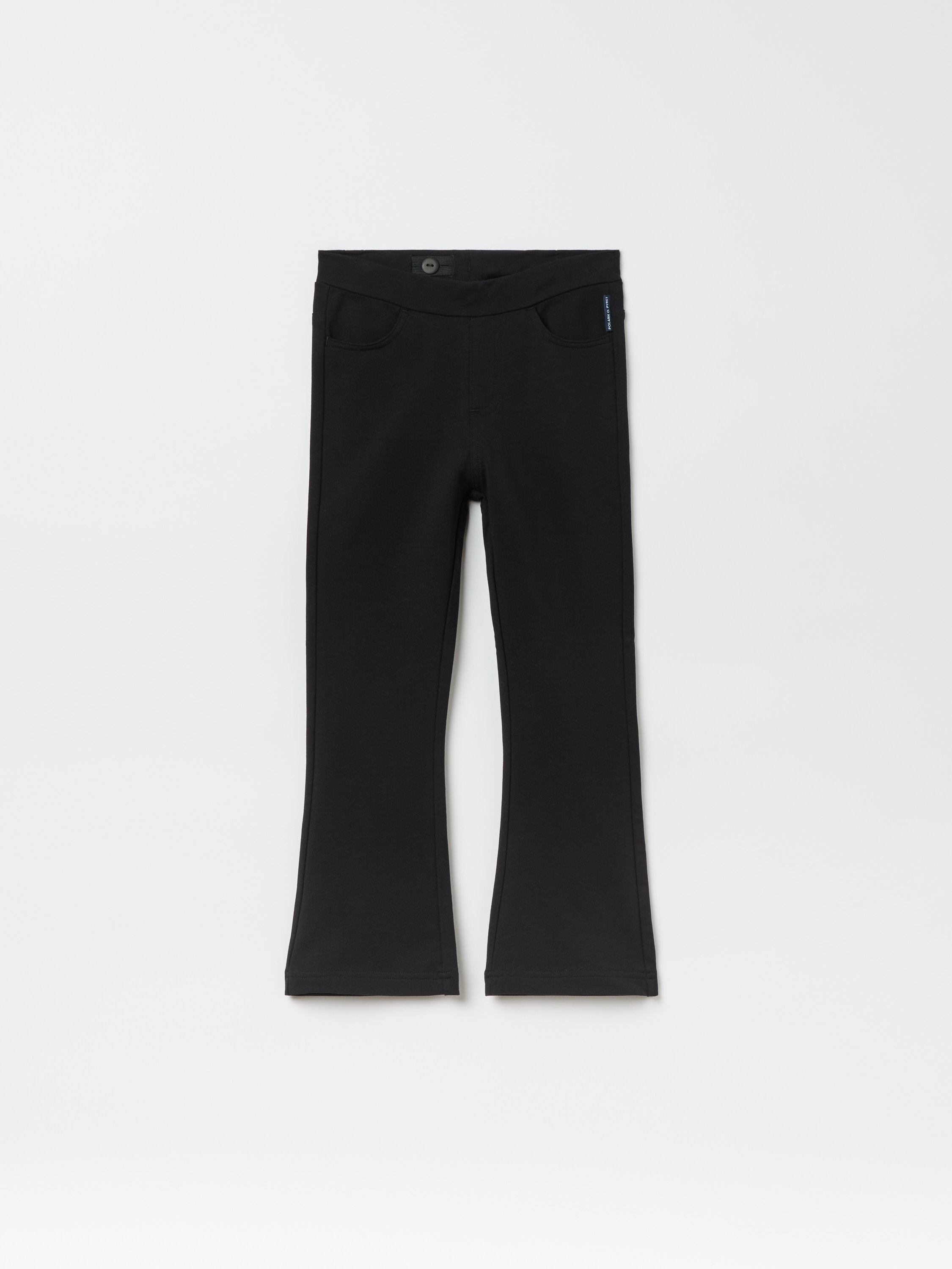 Bootcut byxa med borstad insida 18011