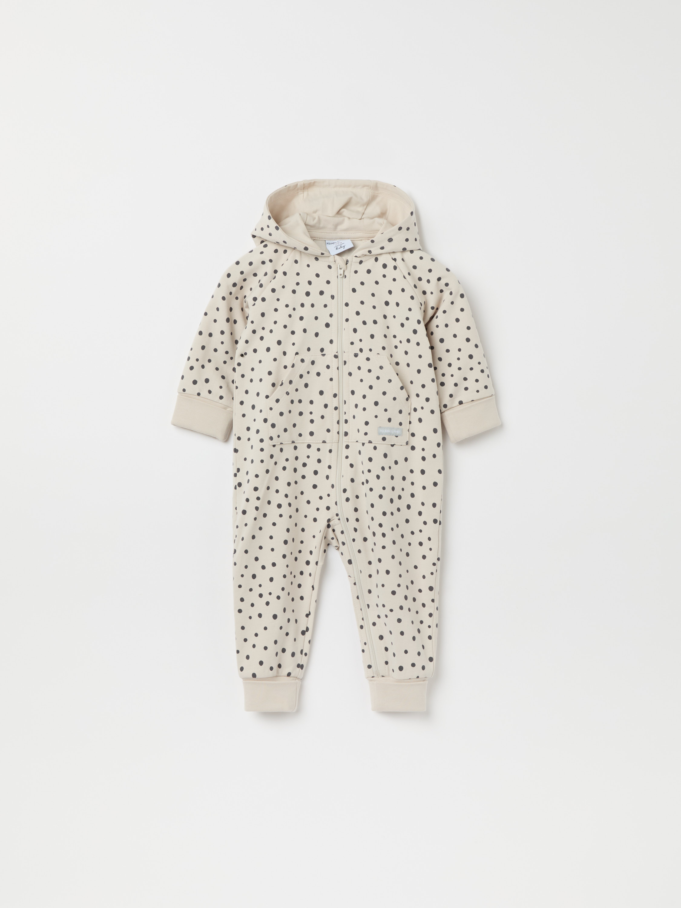Overall med nedvikbara muddar prickig 18088