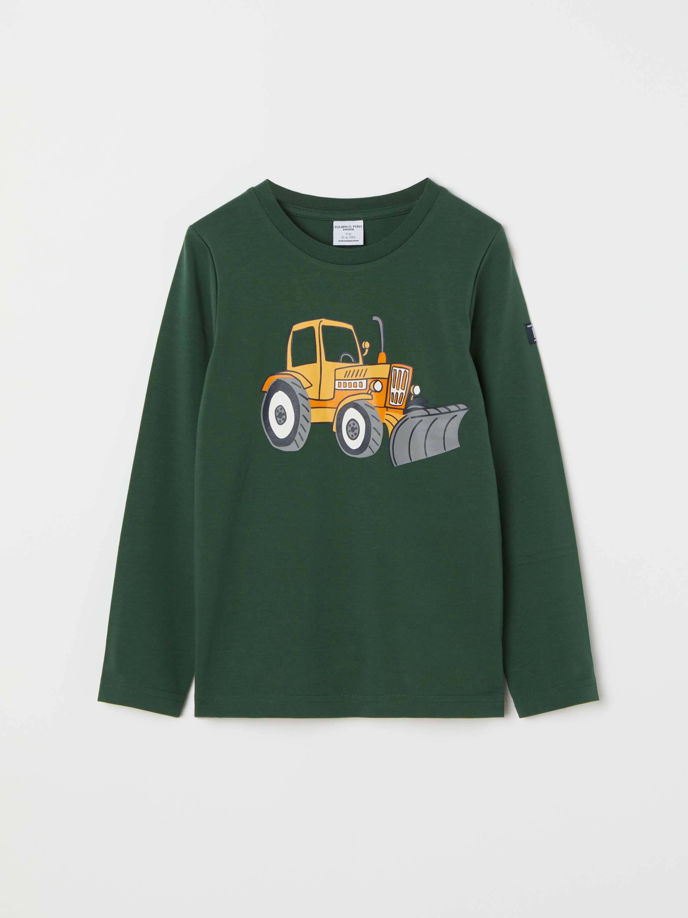 Långärmad t-shirt printad 18513