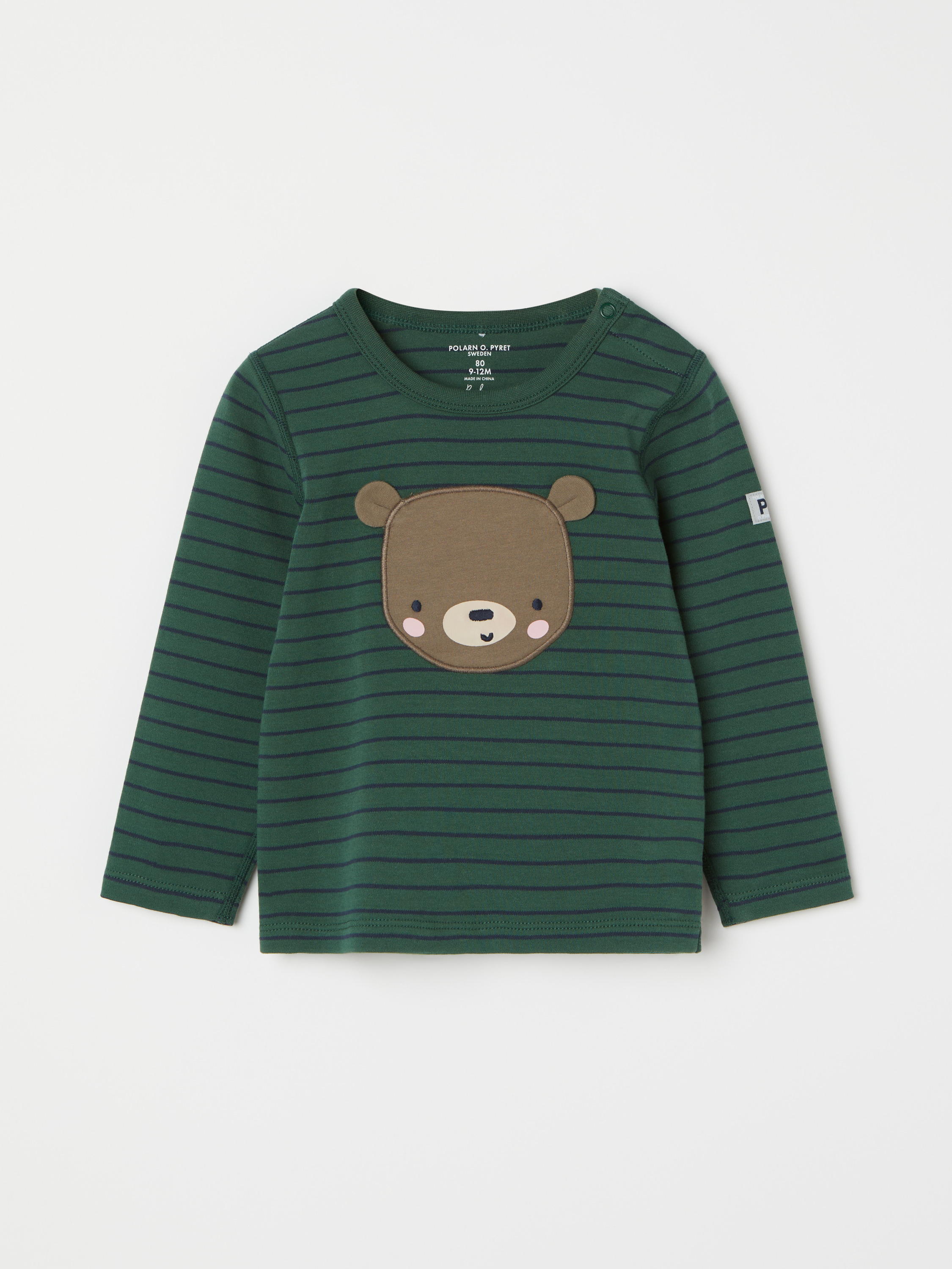 Långärmad t-shirt randig 18366