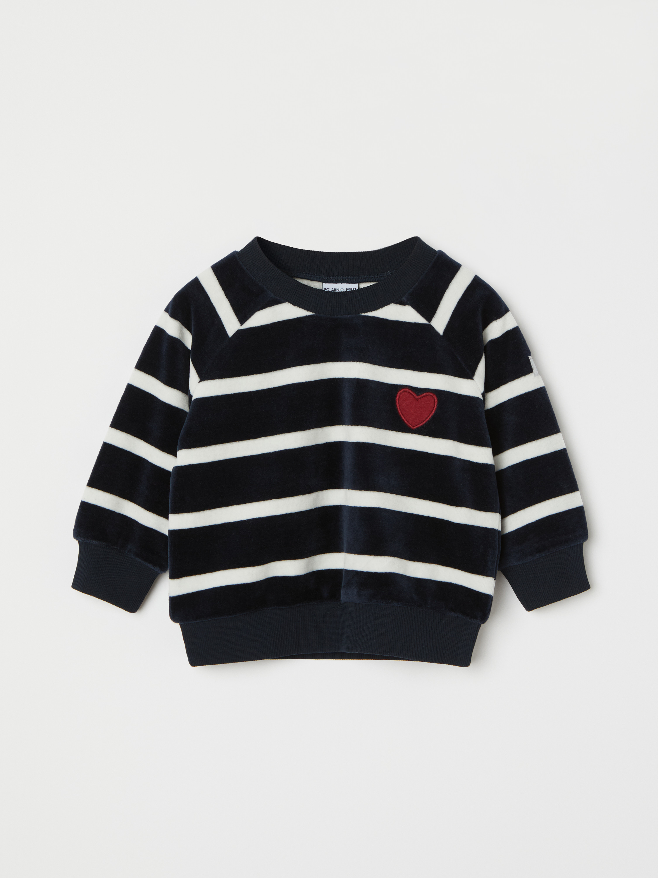 Sweatshirt randig baby 18377
