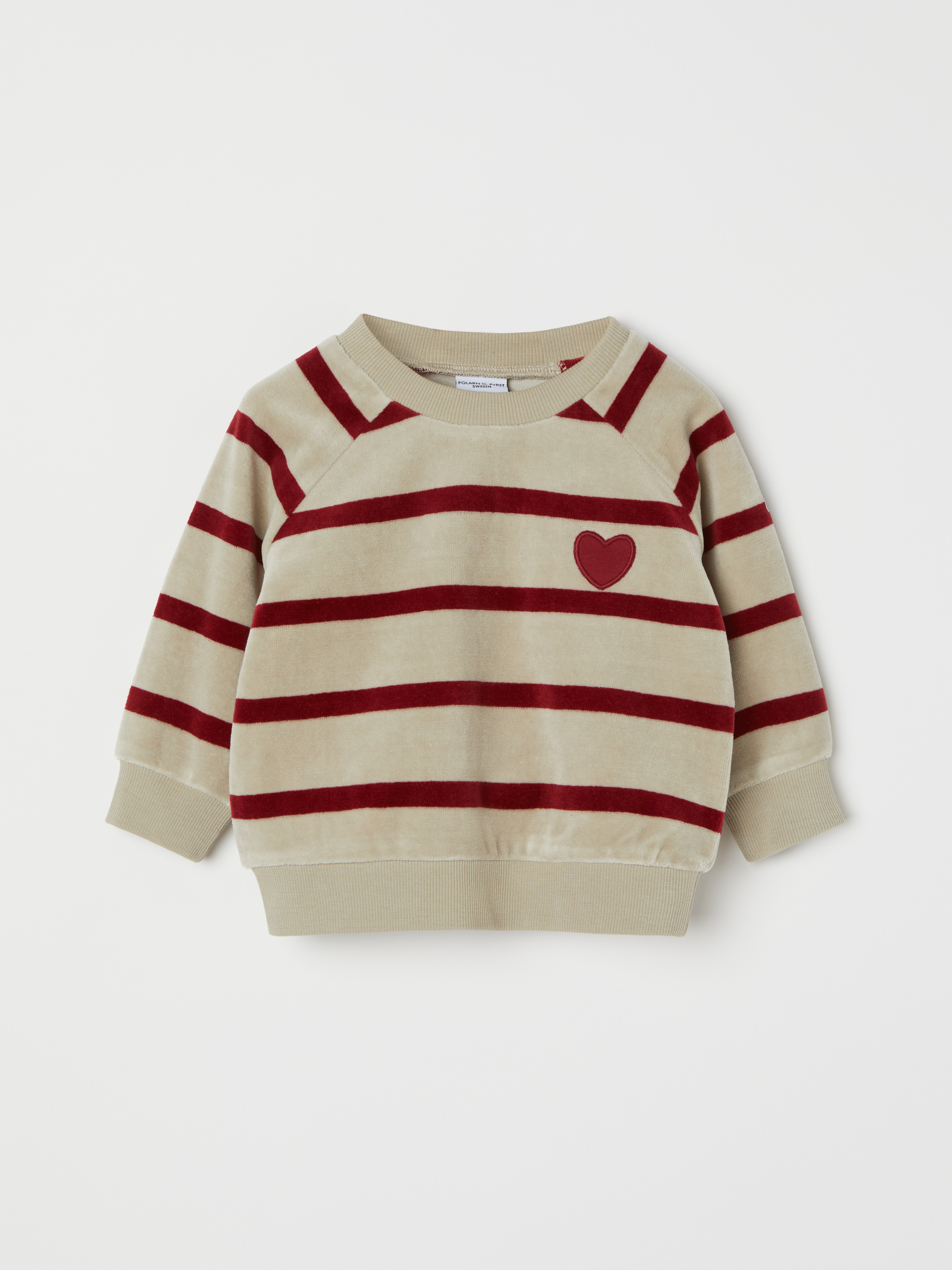 Sweatshirt randig baby 18376