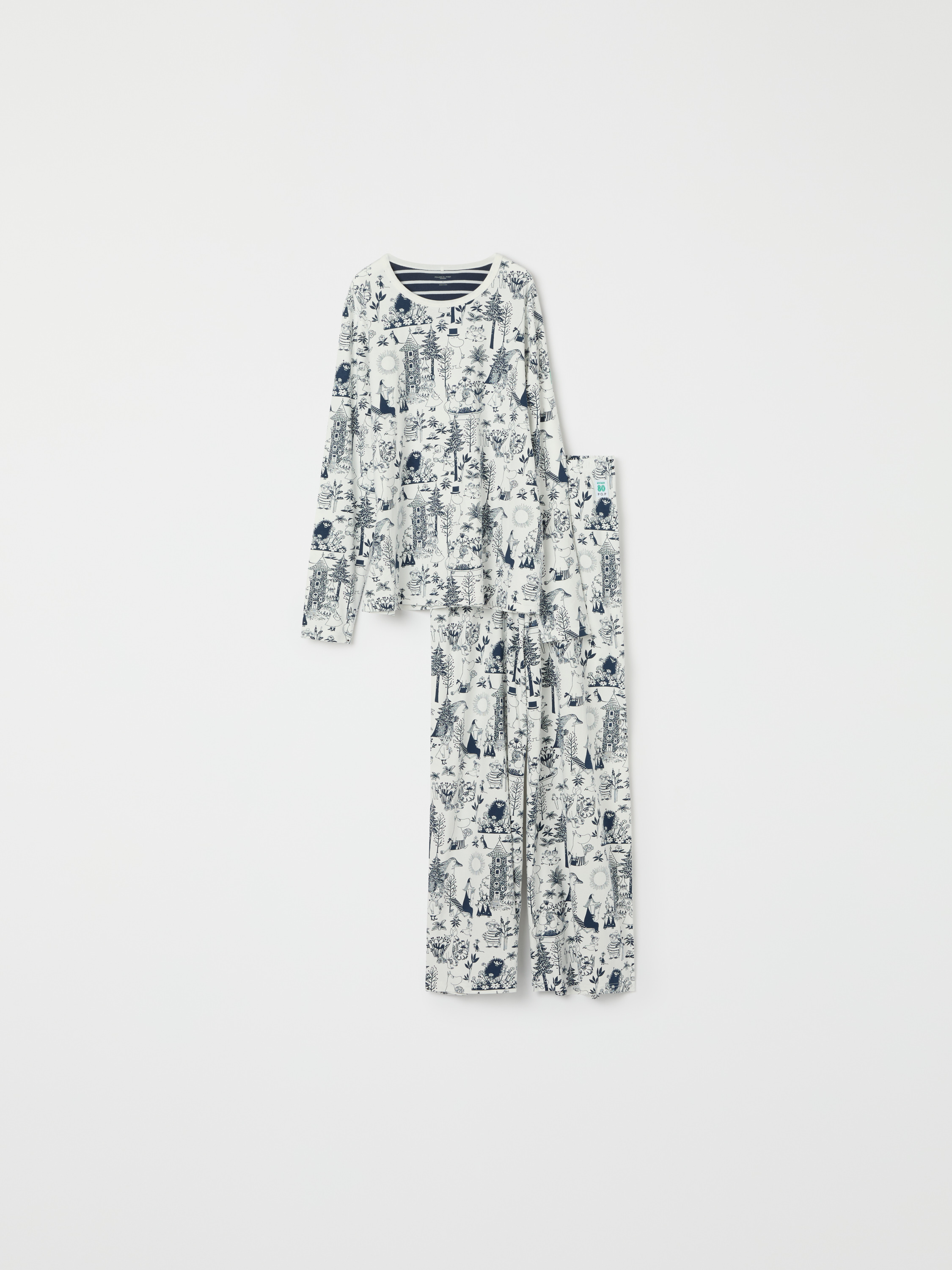 Tvådelad vuxenpyjamas Mumin