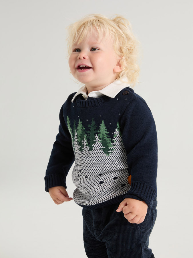 Stickad tröja jaquard Stickad tröja jaquard