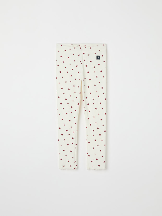 Ribbade leggings hjärtan