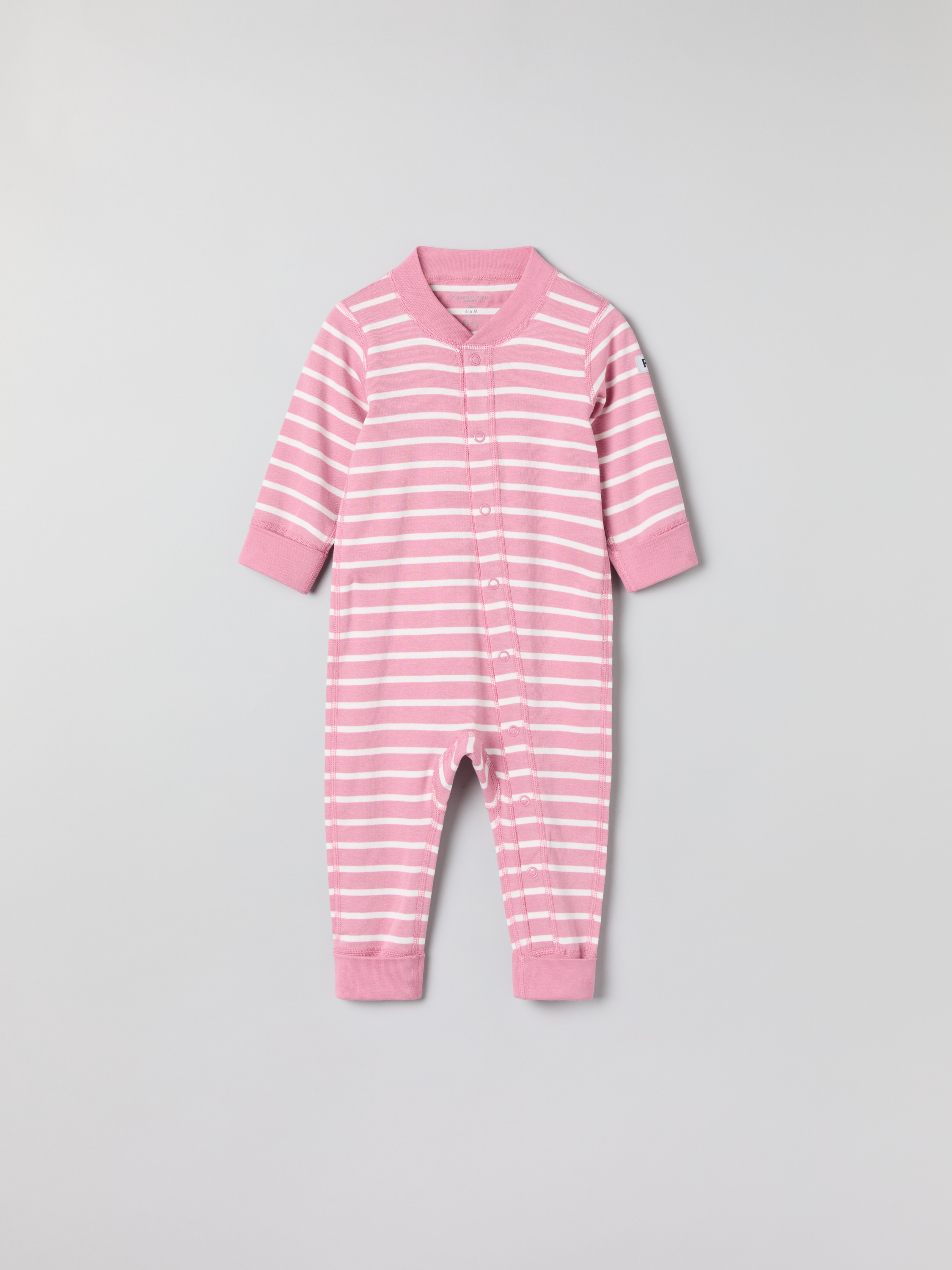 Trikåoverall randig