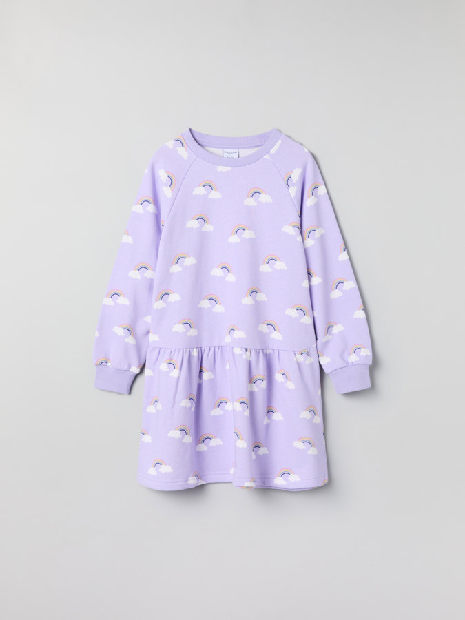 Sweatshirt klänning regnbåge