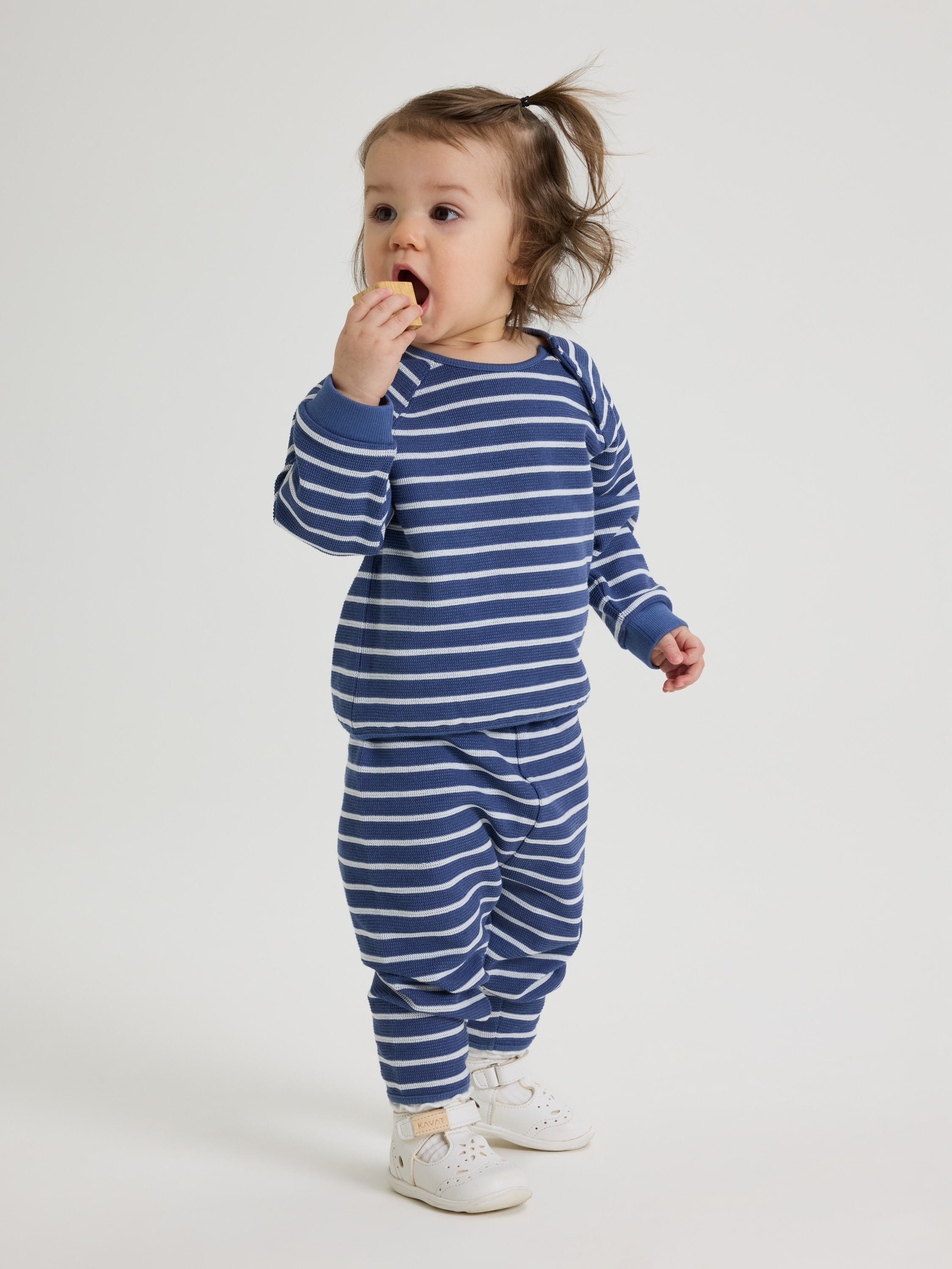 Sweatshirt byxa randig | barnklader - klader - underdelar - byxor | BabyMode