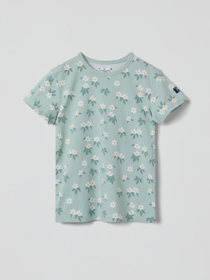 Kortärmad pyjamas blommor