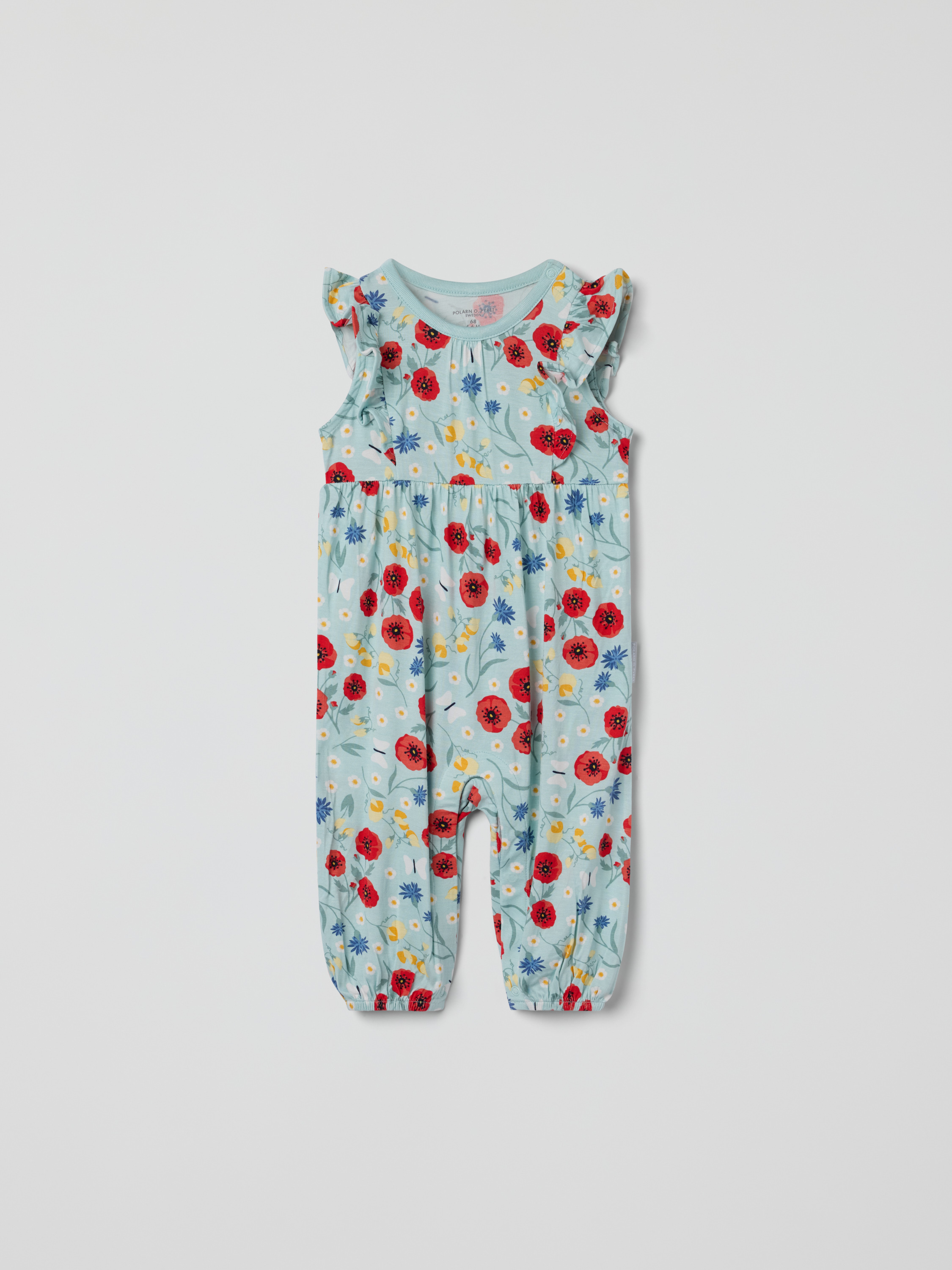Läs mer om Kortärmad playsuit blommig