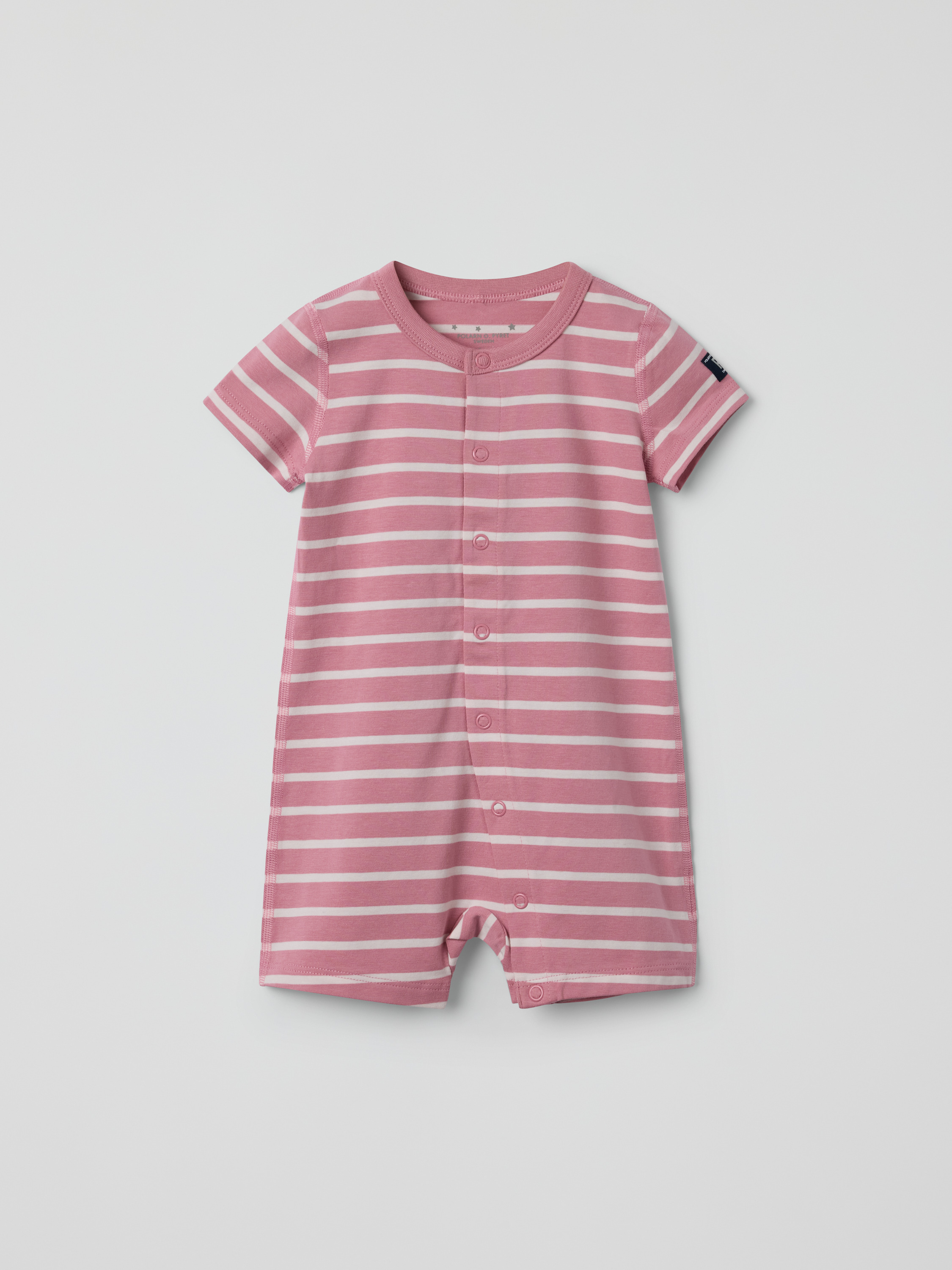 Läs mer om Kortärmad pyjamasoverall randig