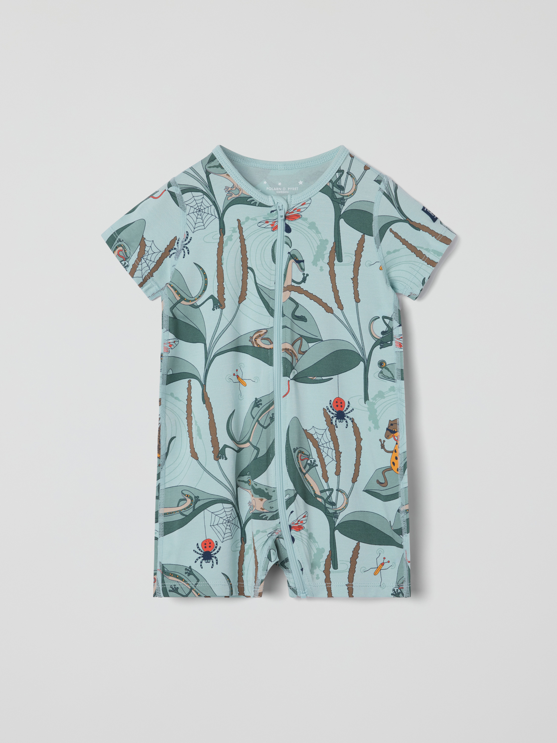 Läs mer om Kortärmad pyjamasoverall ödlor