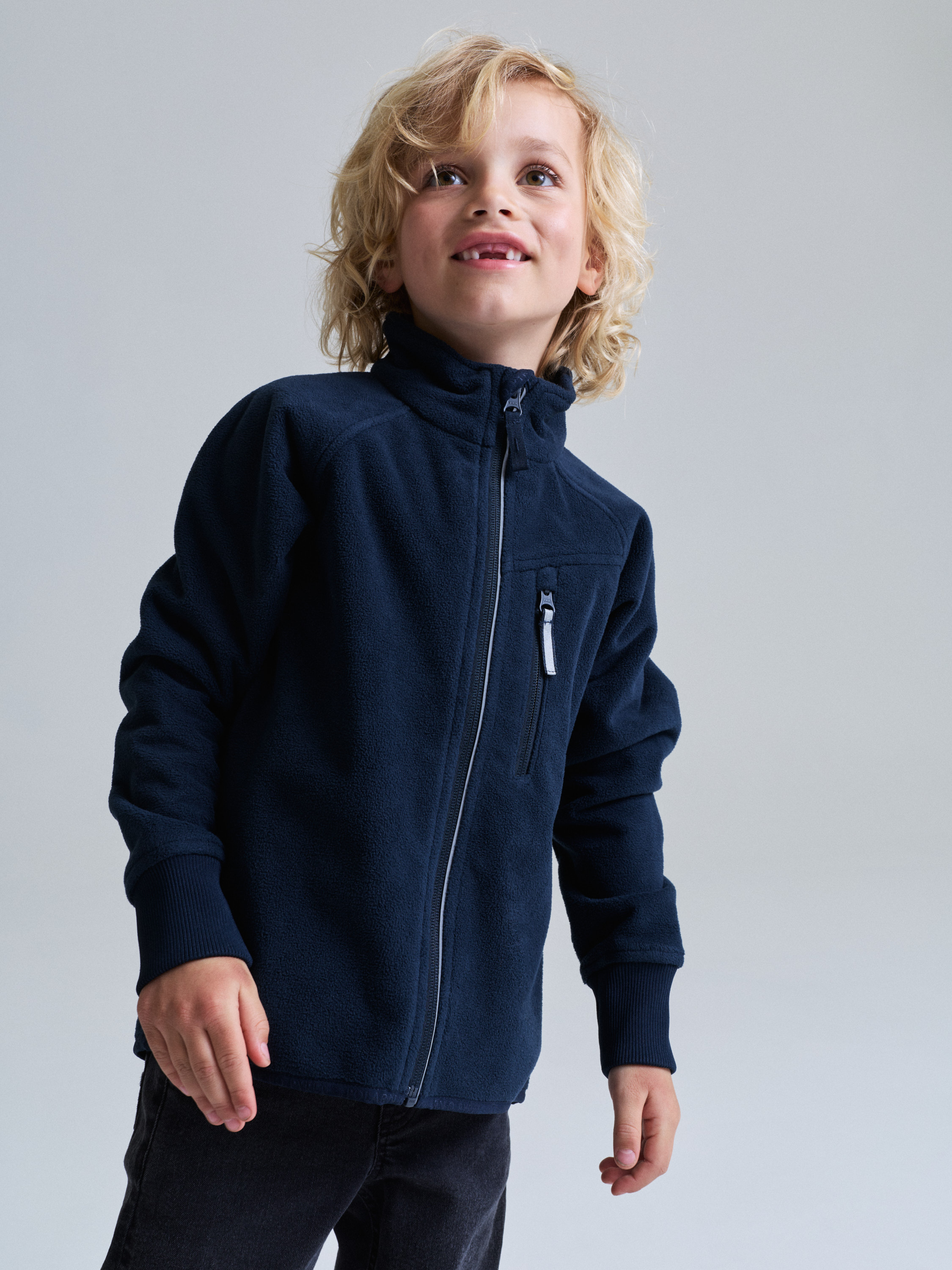 Vindtät vindfleecejacka | barnklader - ytterklader - jackor | BabyMode