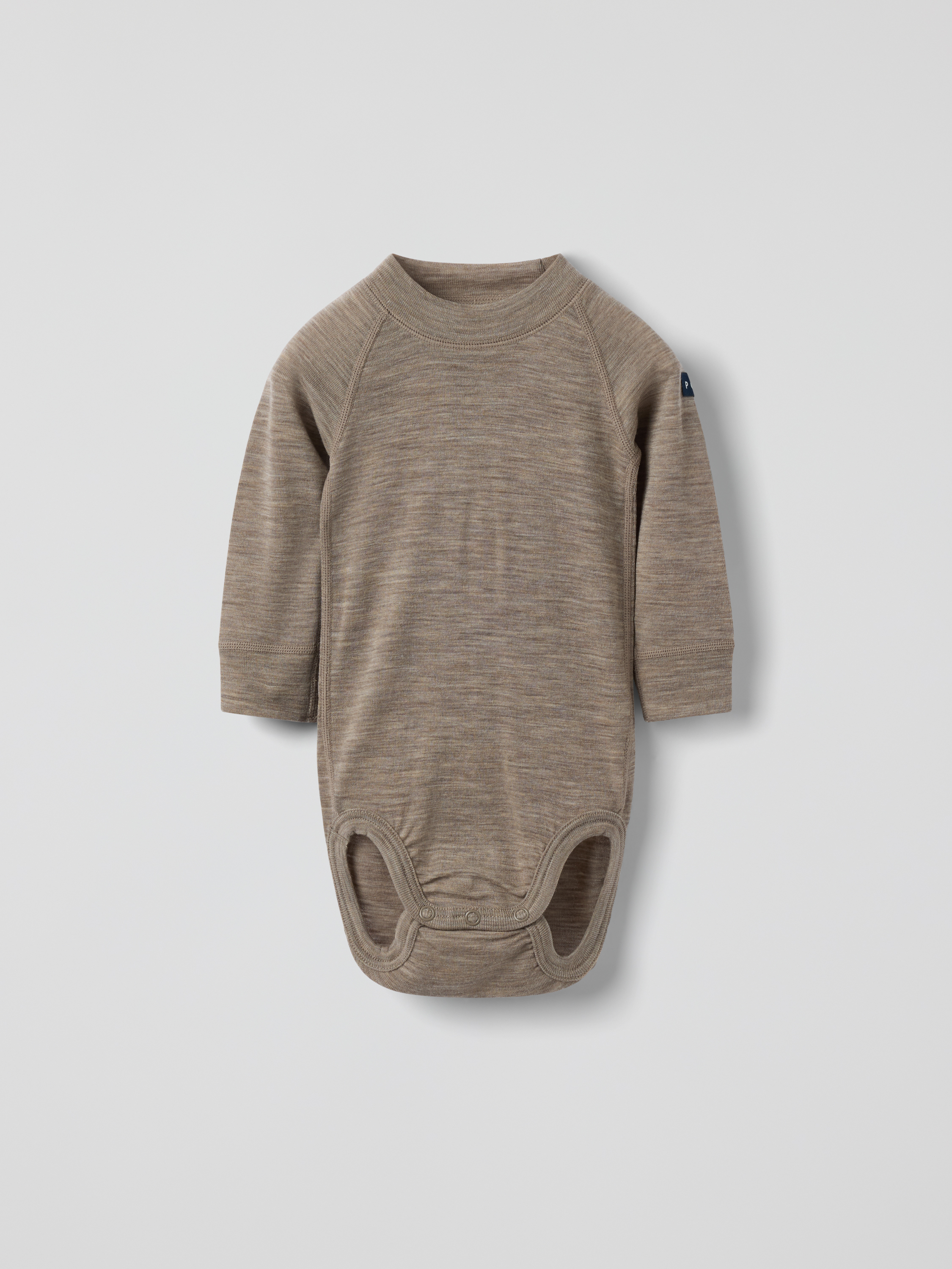 Långärmad body merinoull | barnklader - ytterklader - vinterklader - understall | BabyMode
