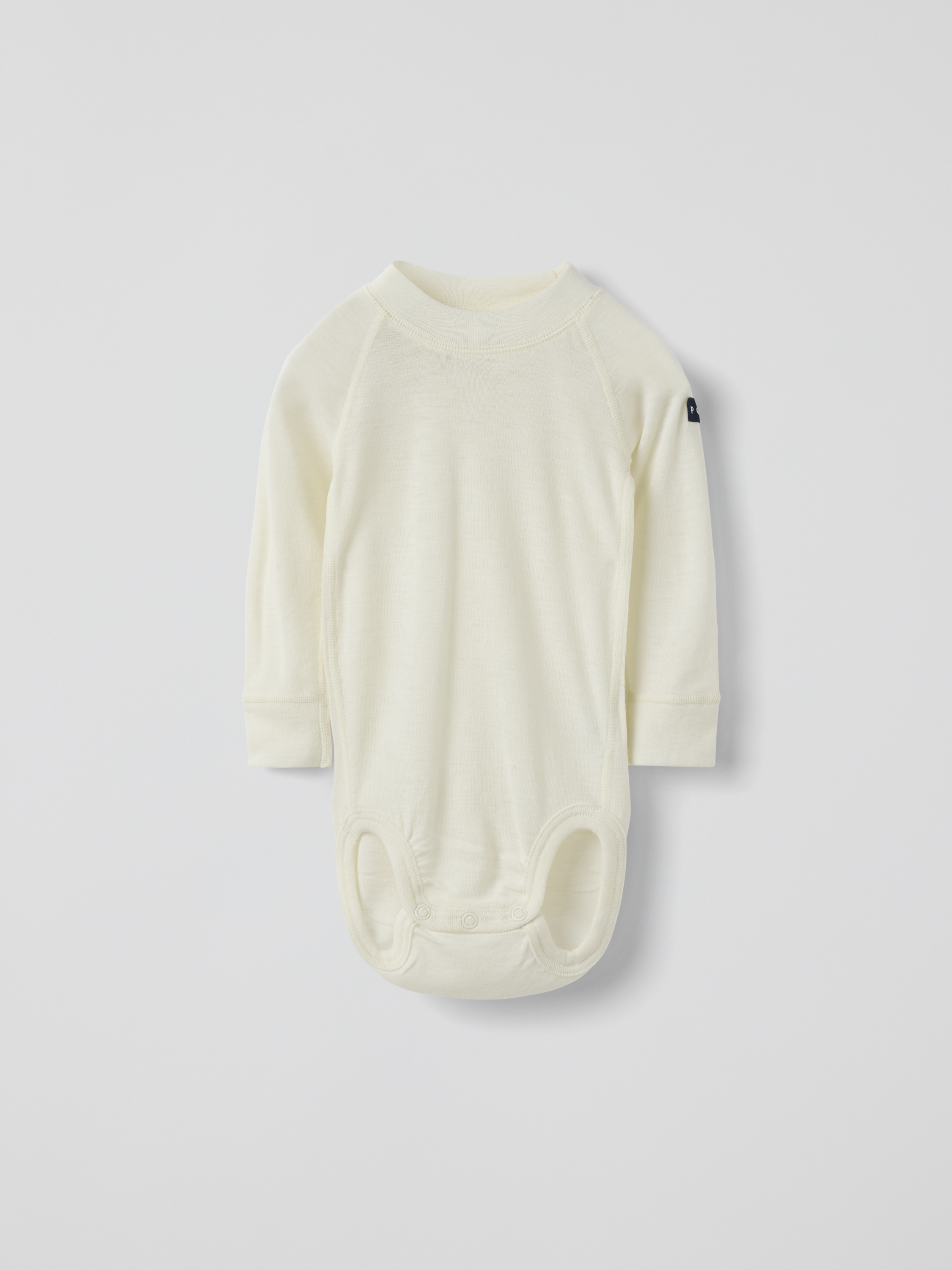 Långärmad body merinoull | barnklader - ytterklader - vinterklader - understall | BabyMode