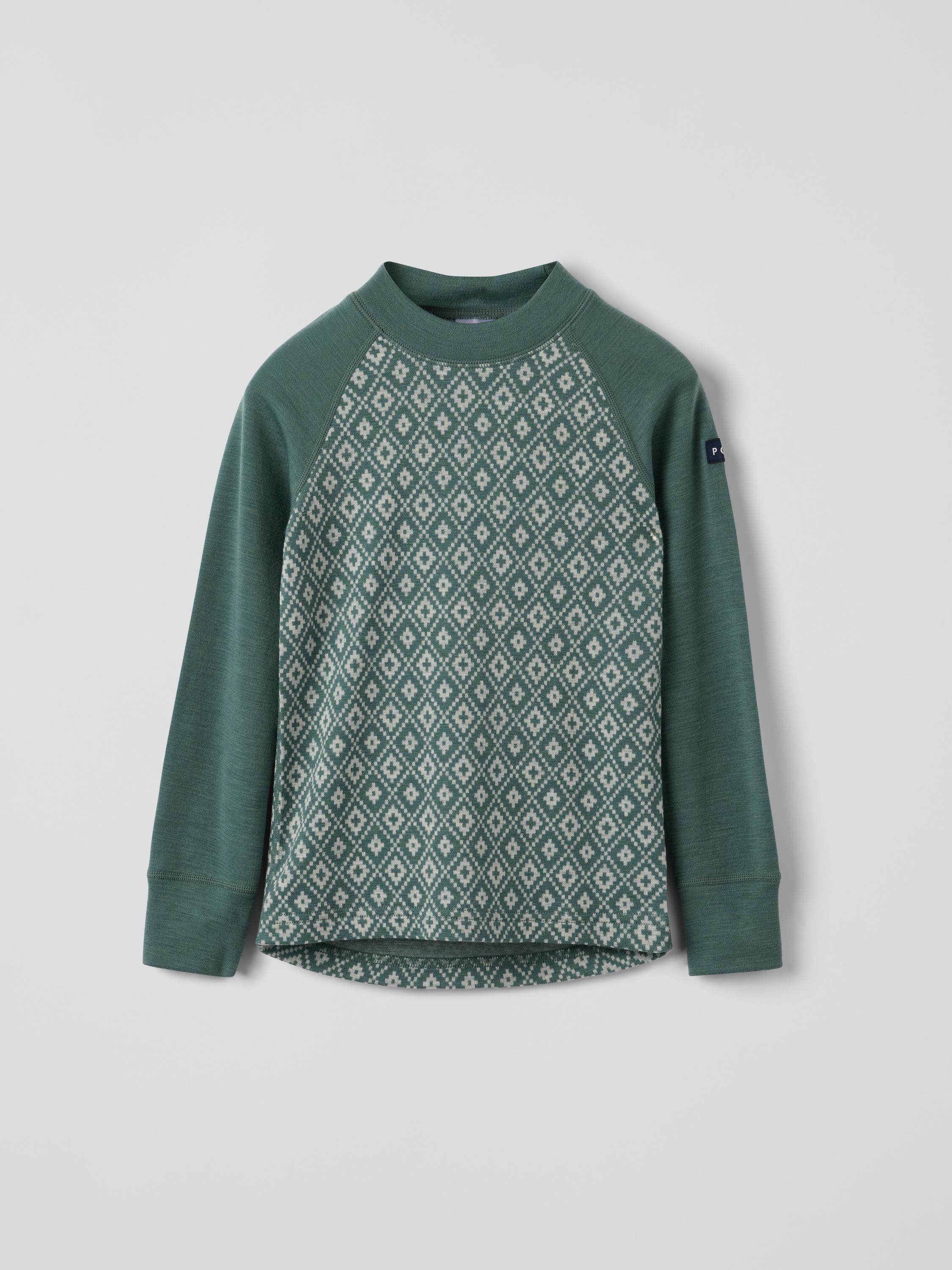 Långärmad tröja merinoull jaquard | barnklader - ytterklader - vinterklader - understall | BabyMode