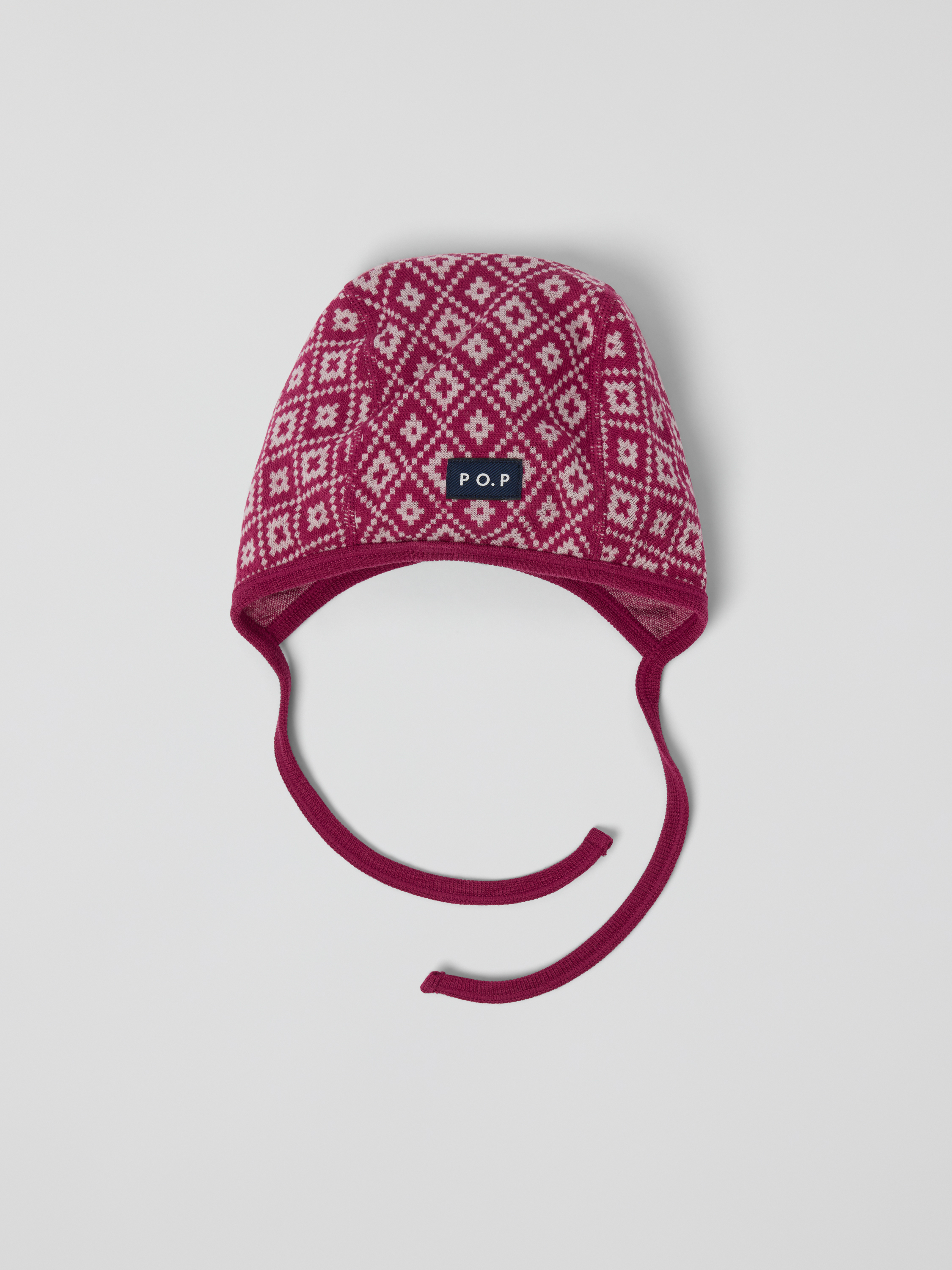 Hjälmmössa merinoull jaquard | barnklader - ytterklader - vinterklader - understall | BabyMode