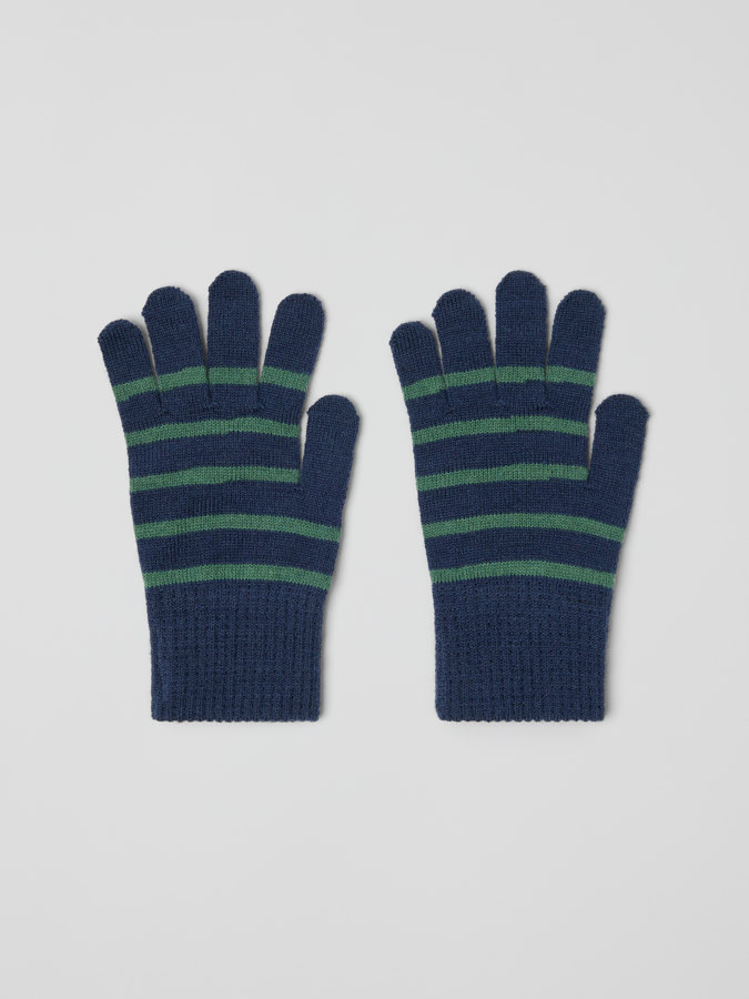 Stickade fingervantar ullmix