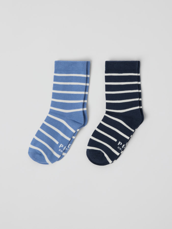 2-pack strumpor randiga