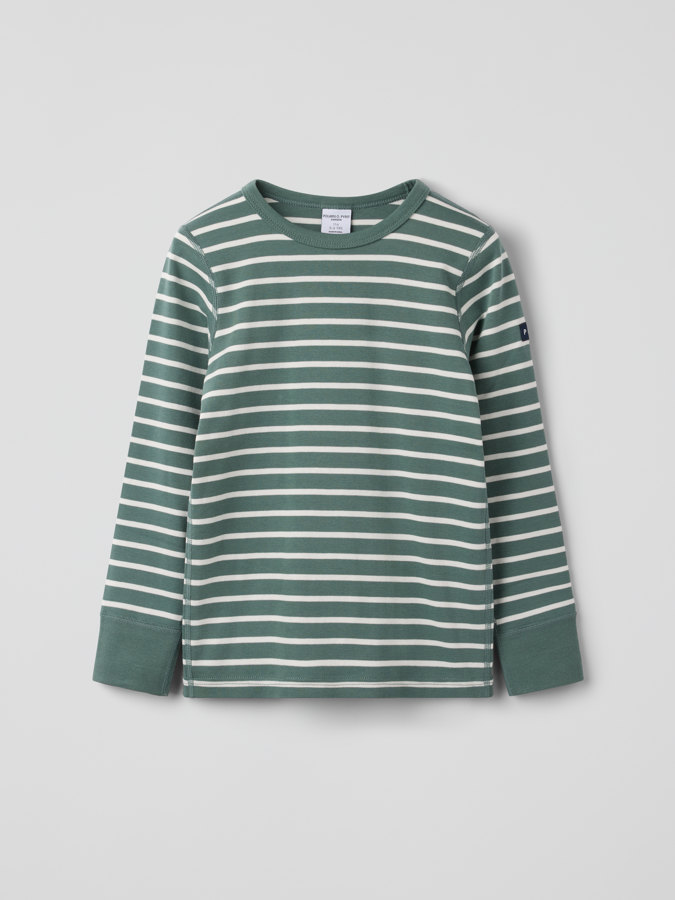 Långärmad t-shirt randig