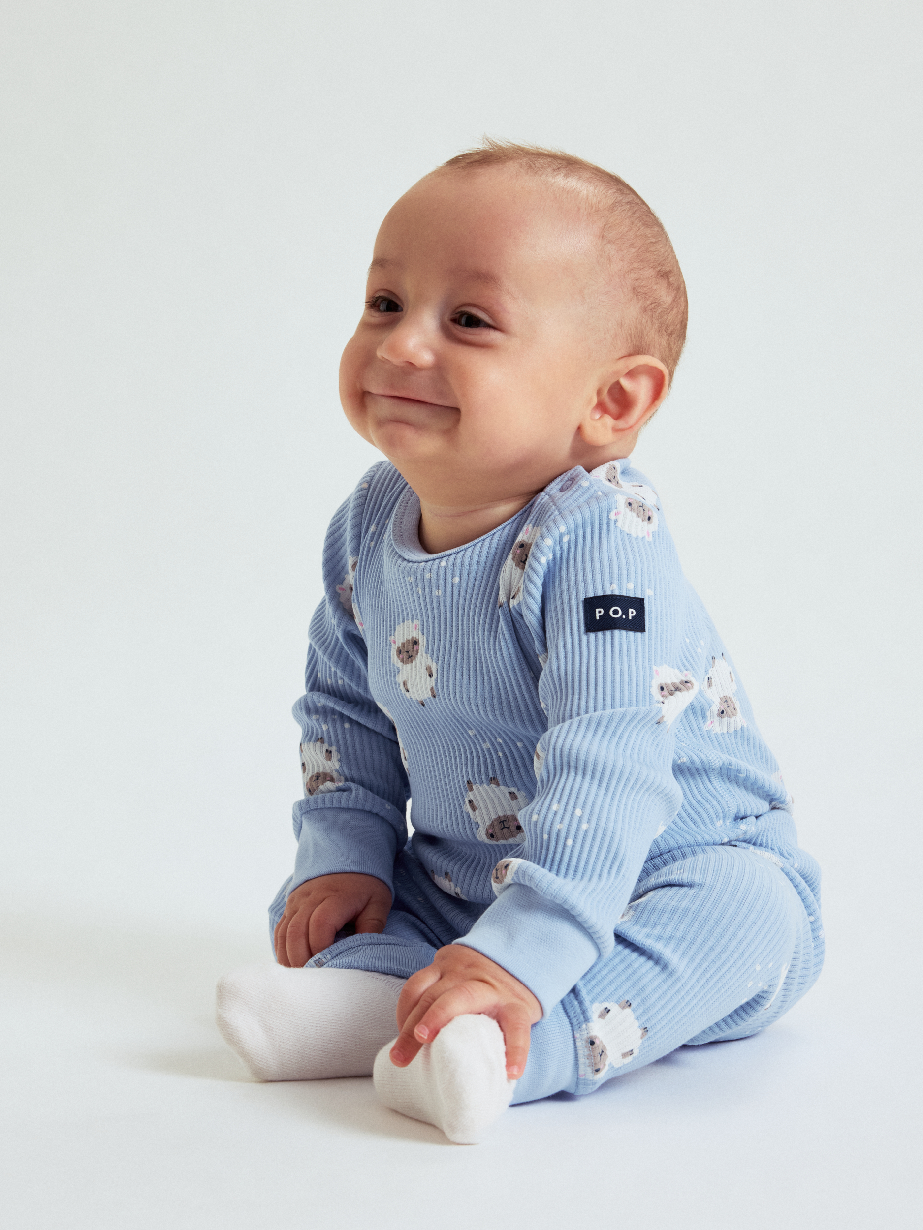 Ribbad body lamm | barnklader - klader - bodys | BabyMode