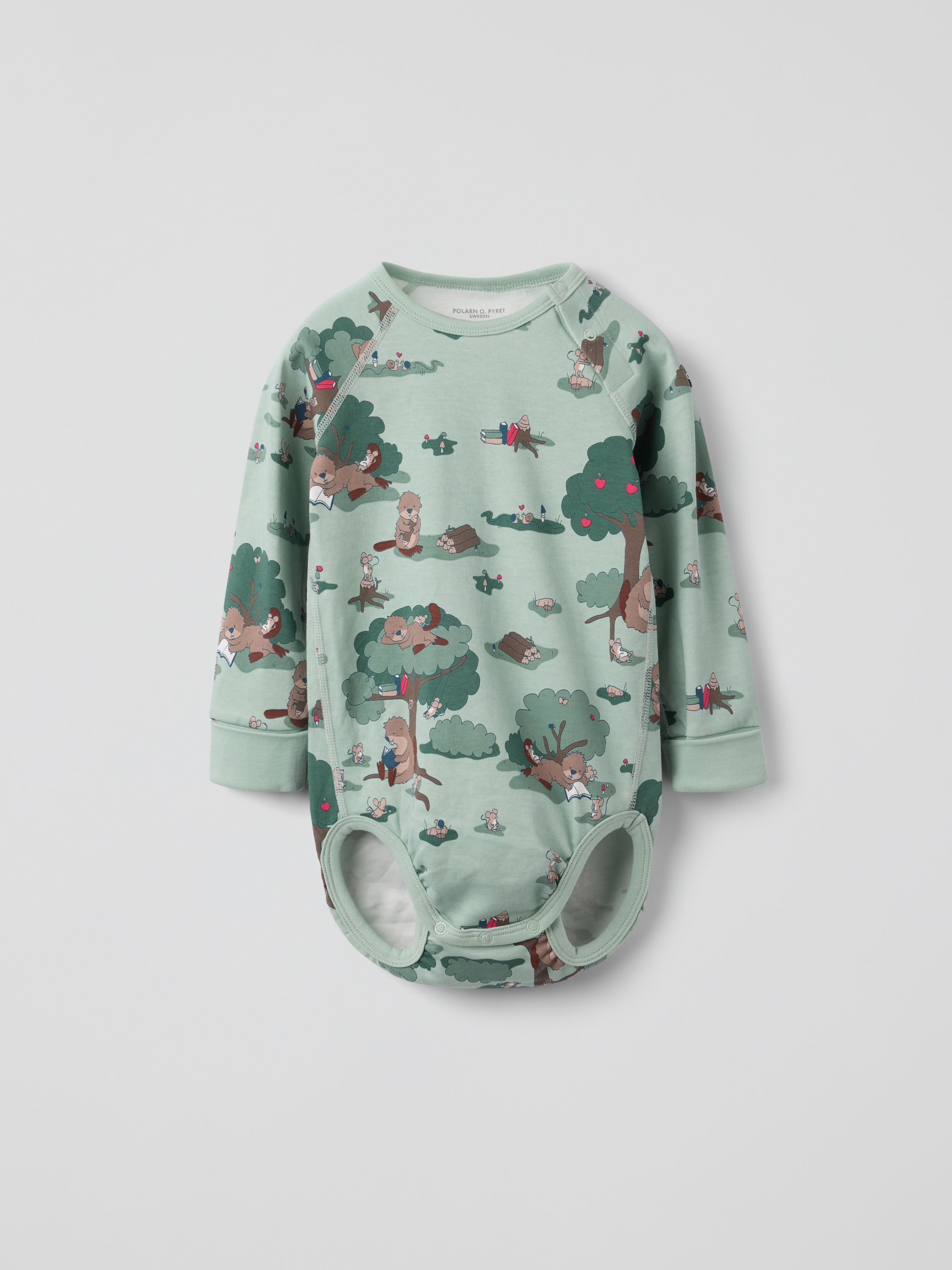 Förlängningsbar body bäver | barnklader - klader - bodys | BabyMode