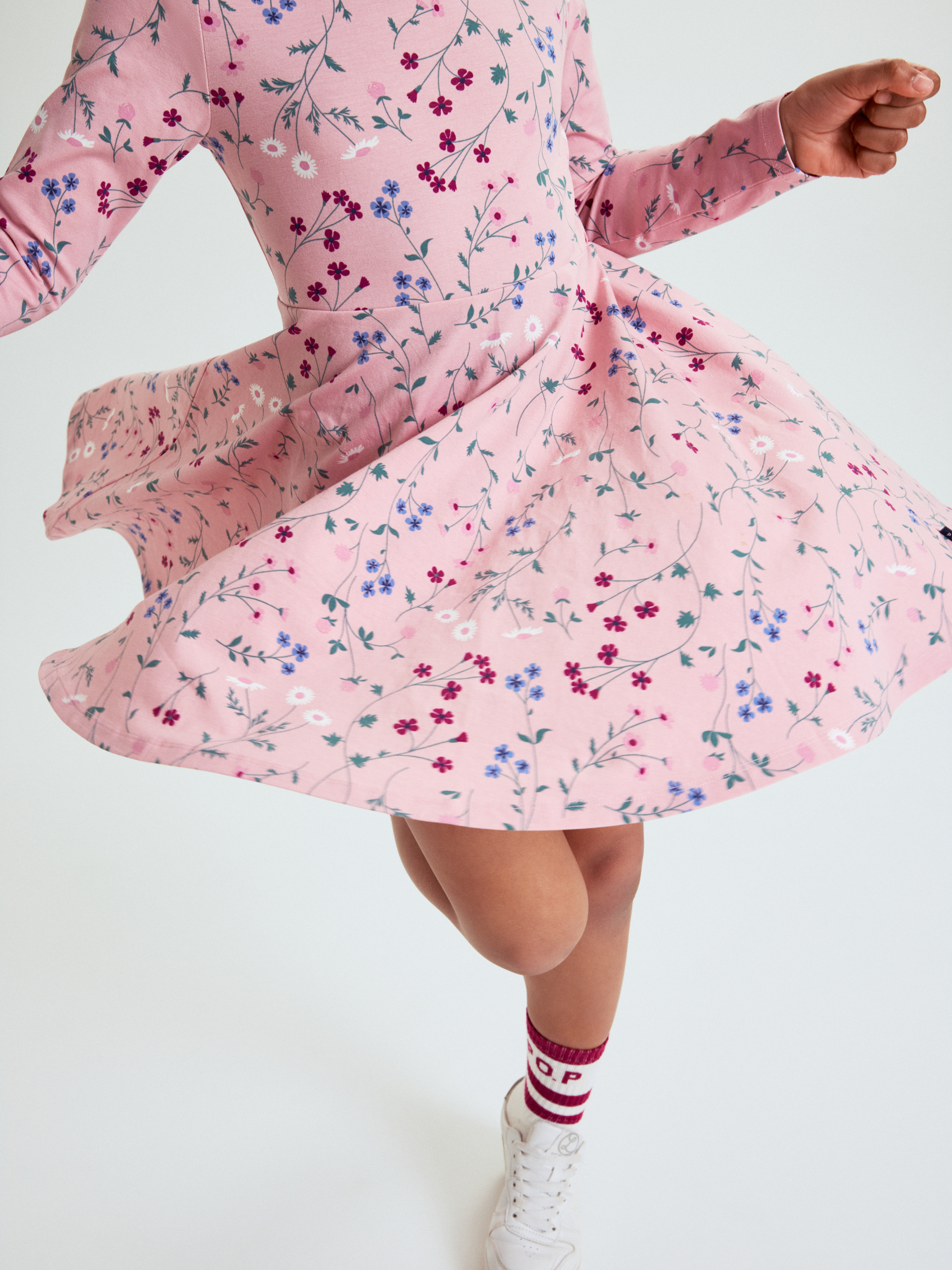 Snurrklänning blommig | barnklader - klader - klanningar | BabyMode