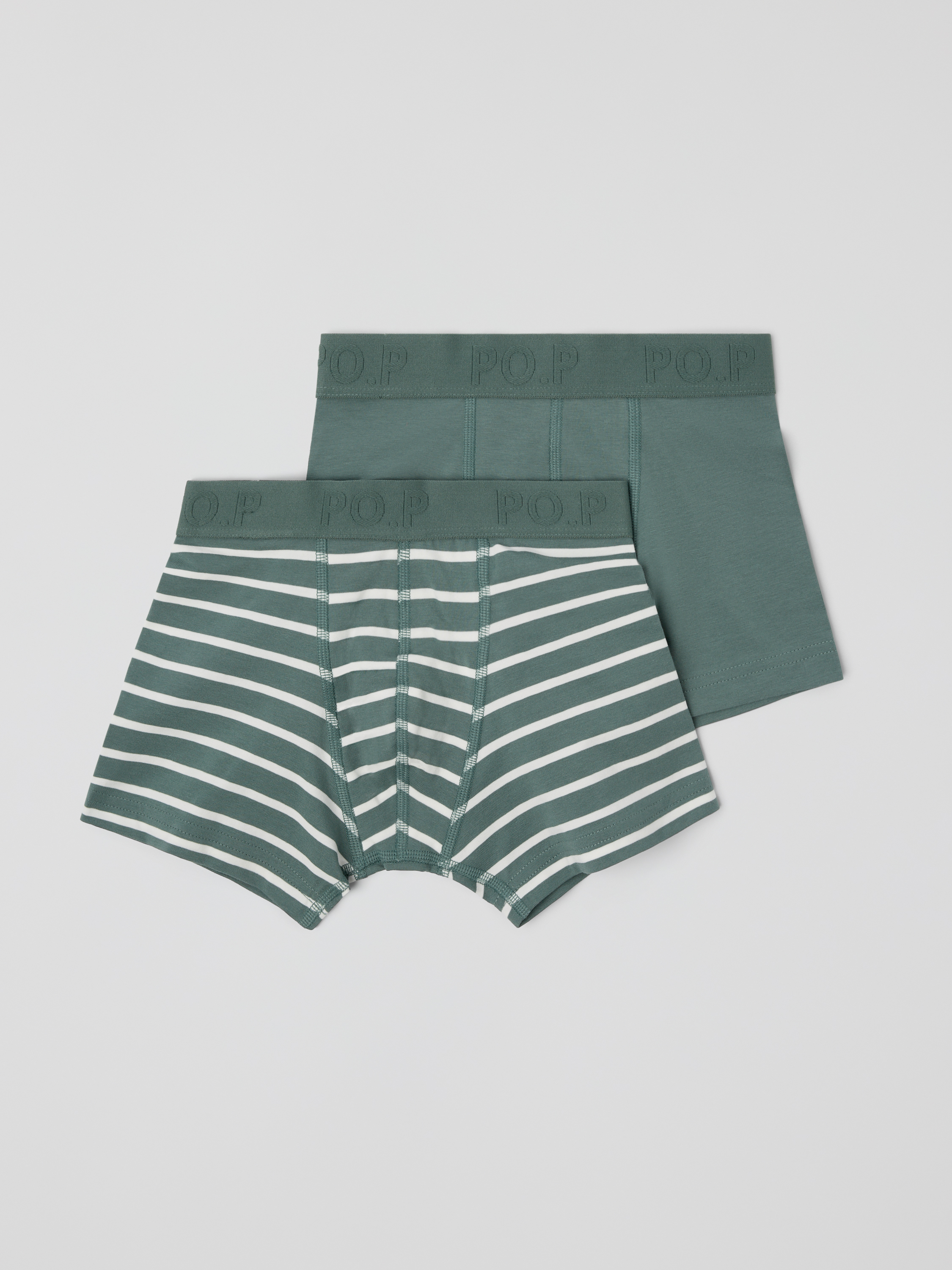 2-pack boxershorts - Mörkgrön