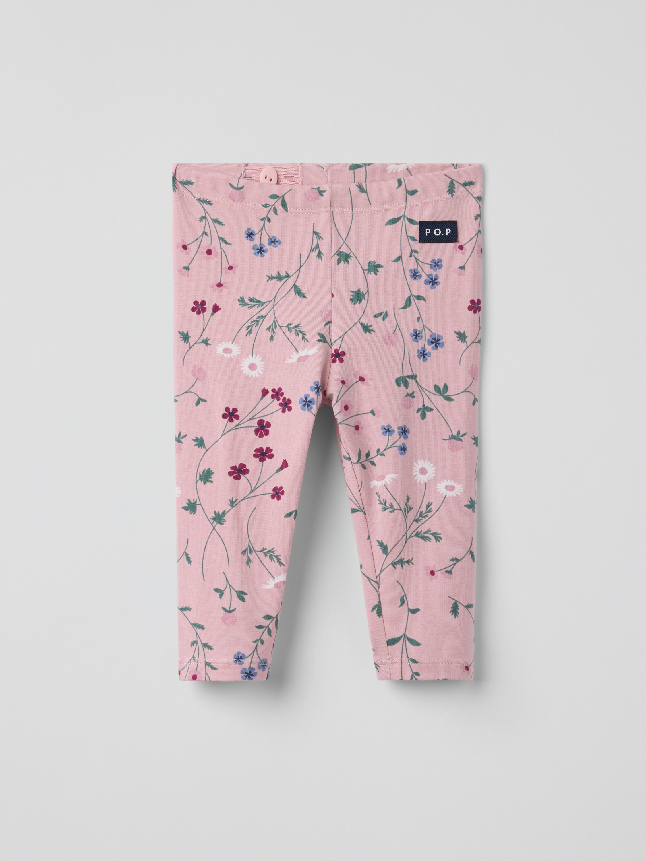PLAY leggings baby blommiga | barnklader - klader - underdelar - leggings | BabyMode