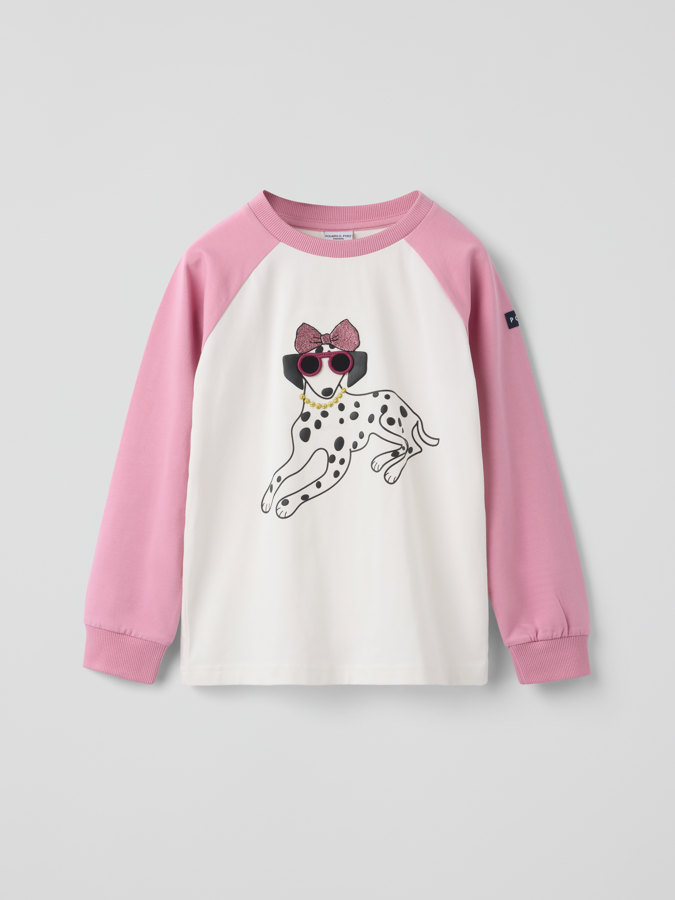 Långärmad t-shirt dalmatin