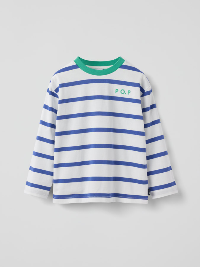 Långärmad t-shirt randig